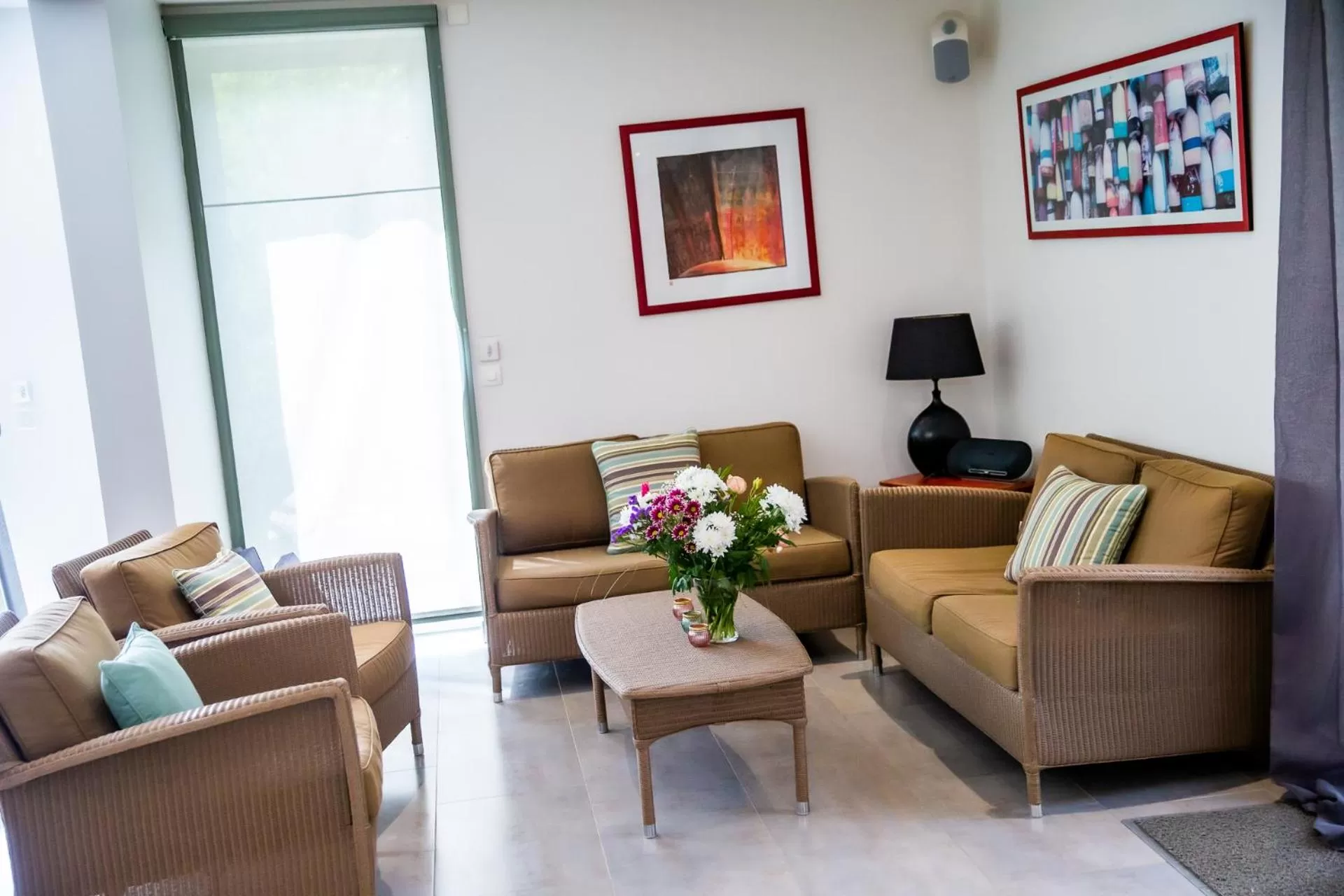 Living room in La Ferme de l'Oudon & SPA