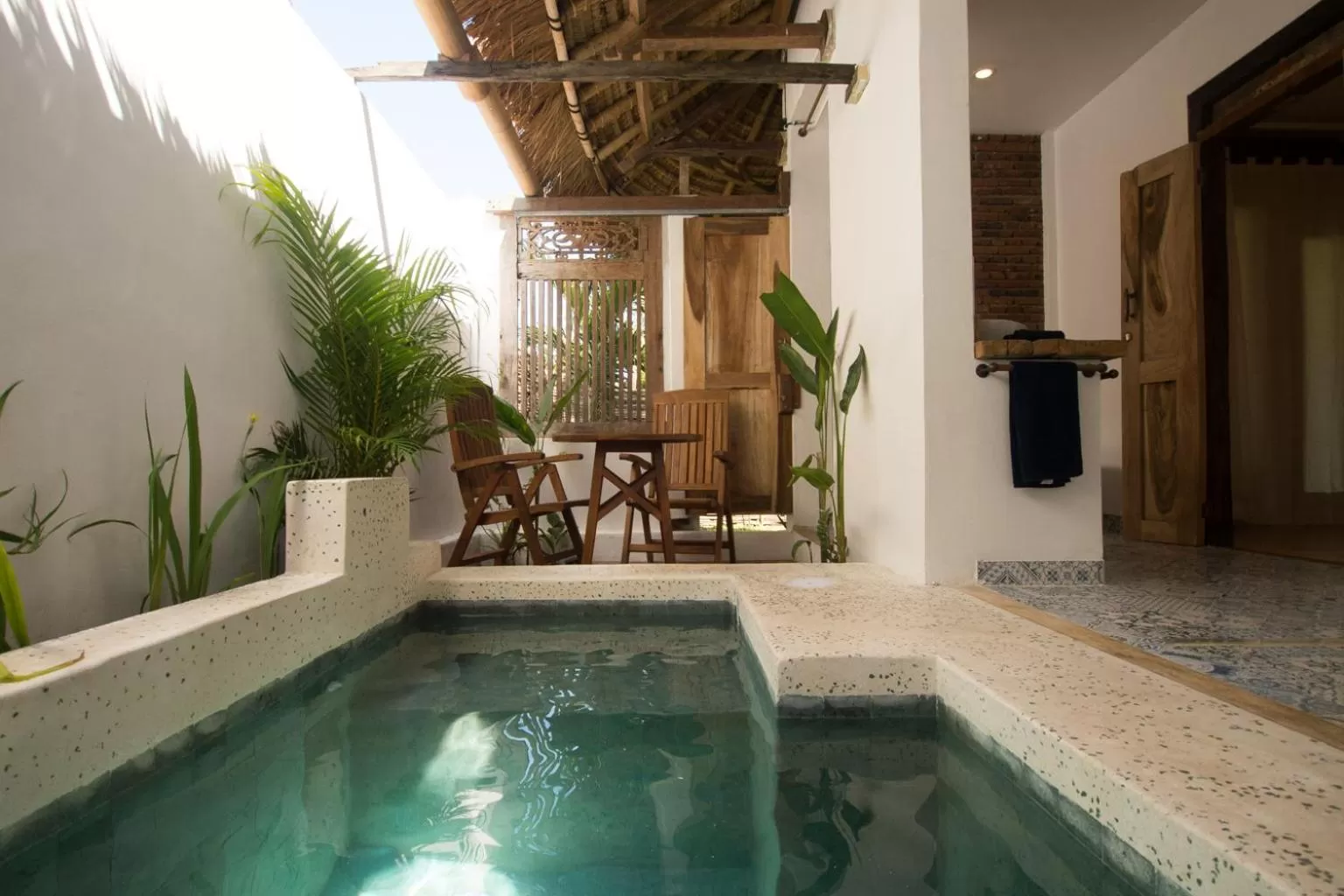 Bathroom, Swimming Pool in The Mandana Villa Gili Air