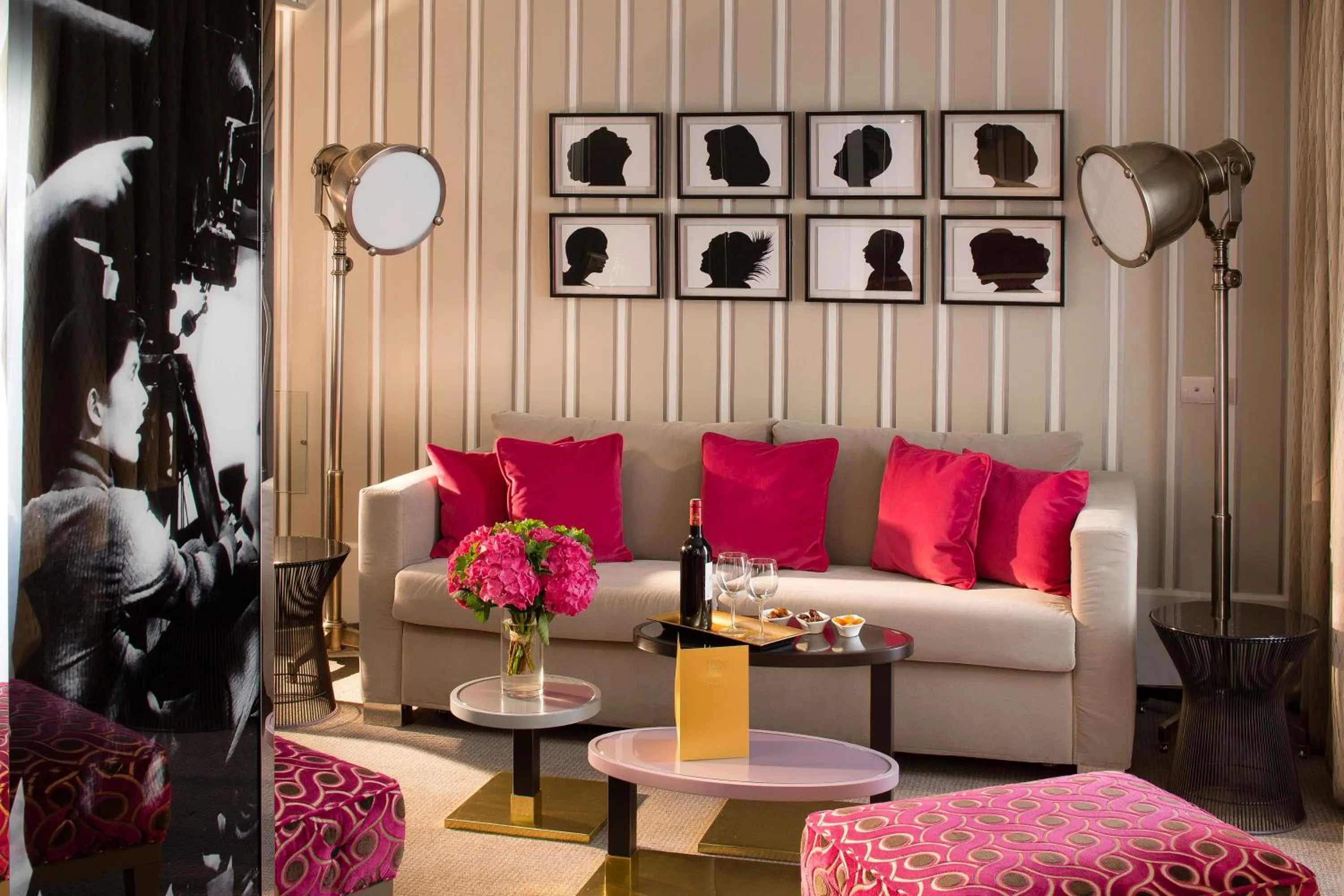 Seating area in Hôtel Baume