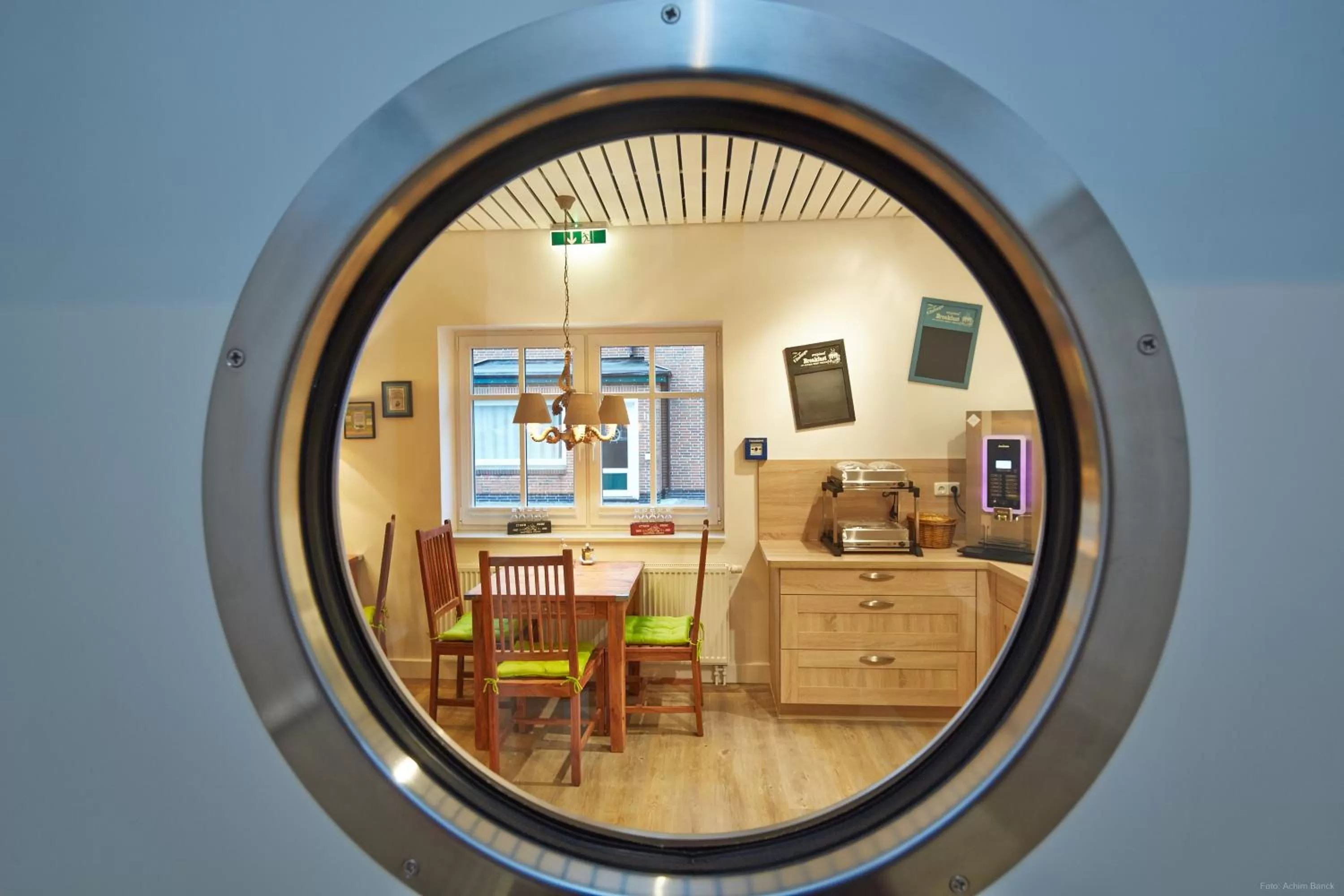 Decorative detail in Bernstein-Hotel Bootshaus