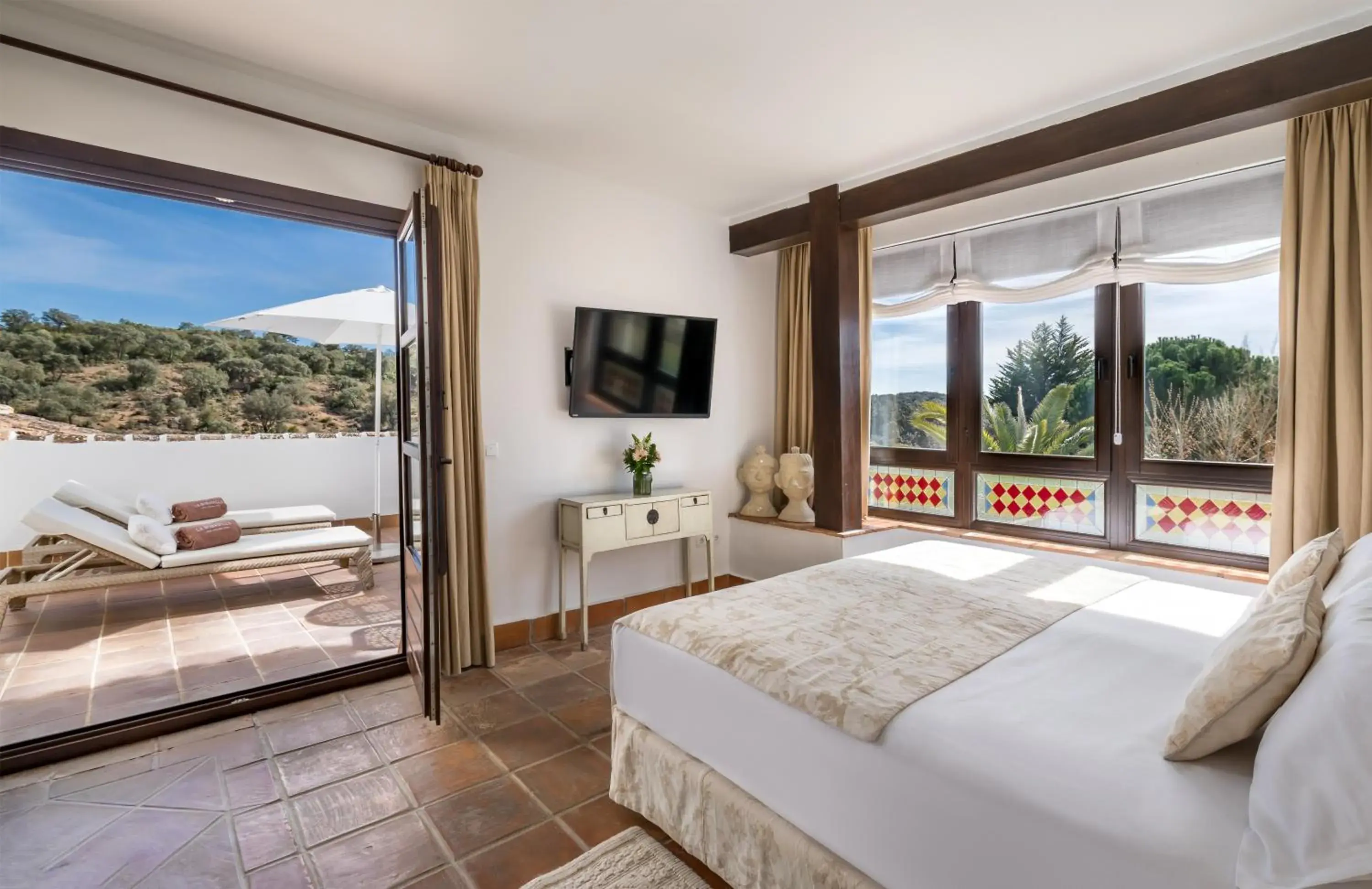 Junior Suite with Balcony or Terrace (2 Adults + 1 Child ) in Finca La Bobadilla - The Leading Hotels of the World Junior Suite with Balcony or Terrace (2 Adults + 1 Child ) in Finca La Bobadilla - The Leading Hotels of the World