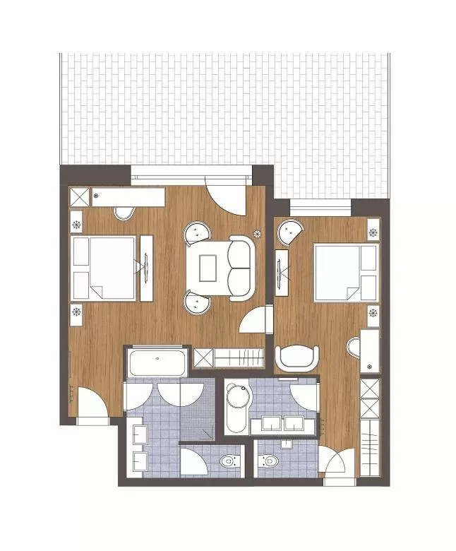 Floor plan in Hotel Seelos