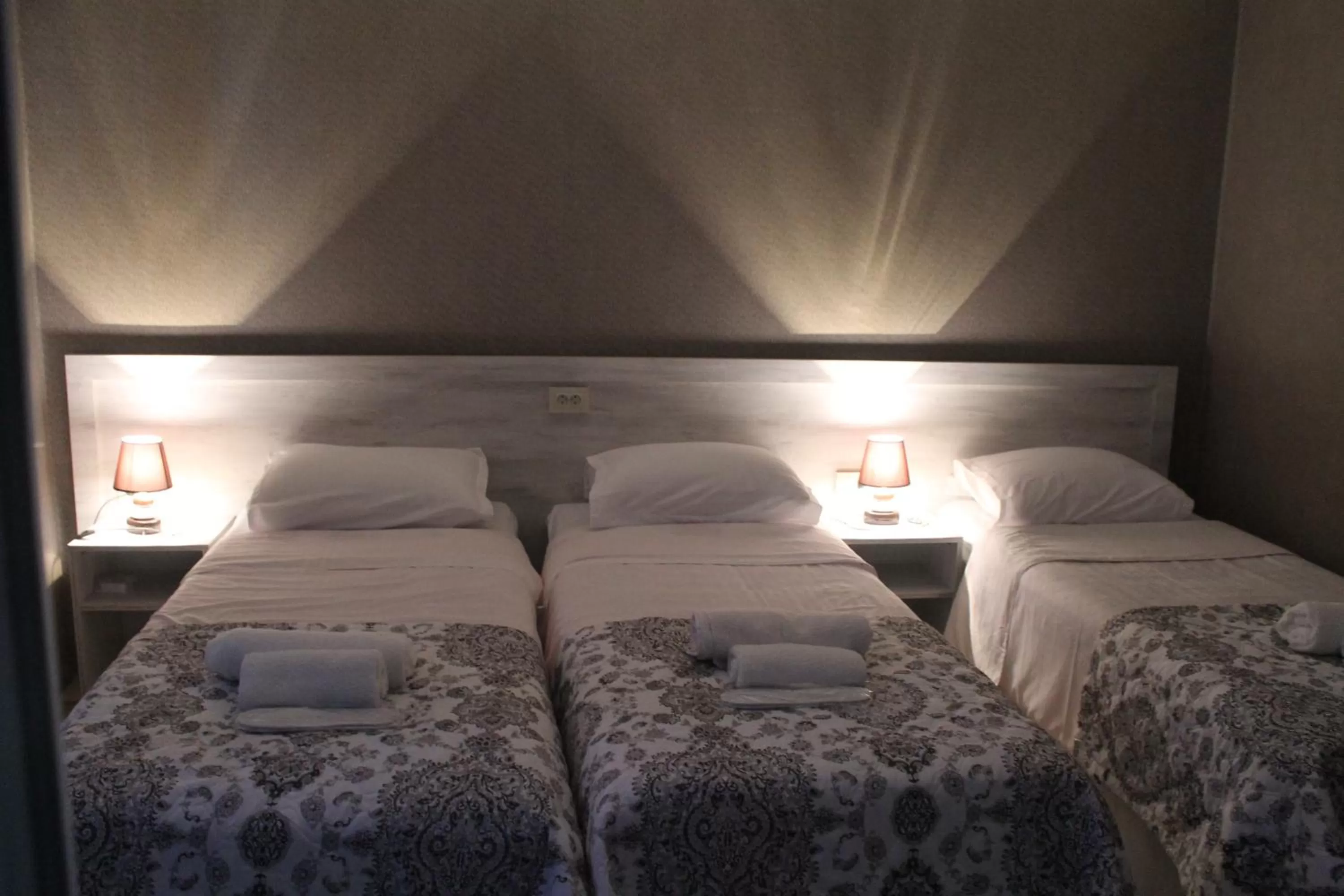 Bed in Hotel Tskhumi