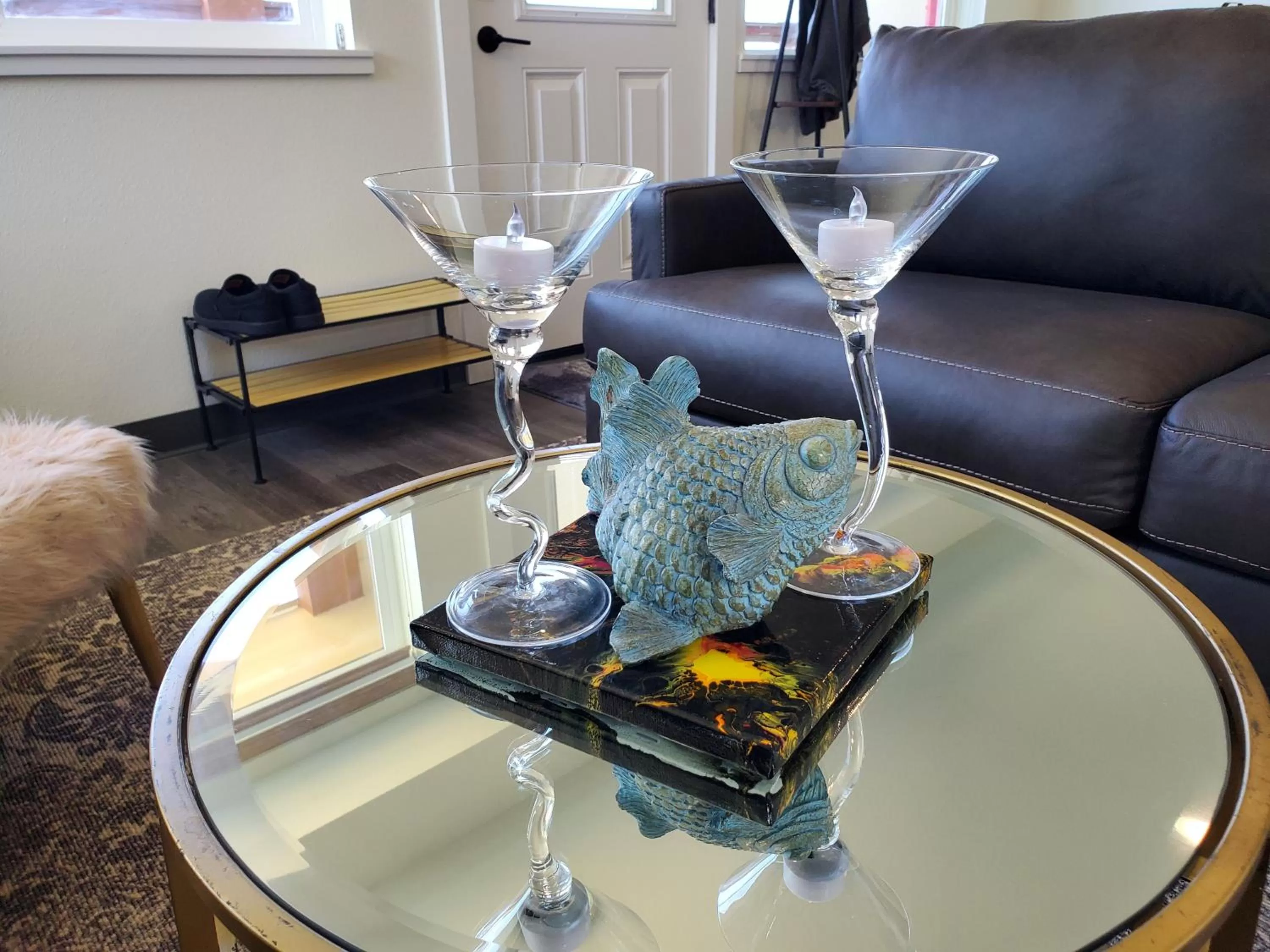 Living room in Moonstone Beach Motel