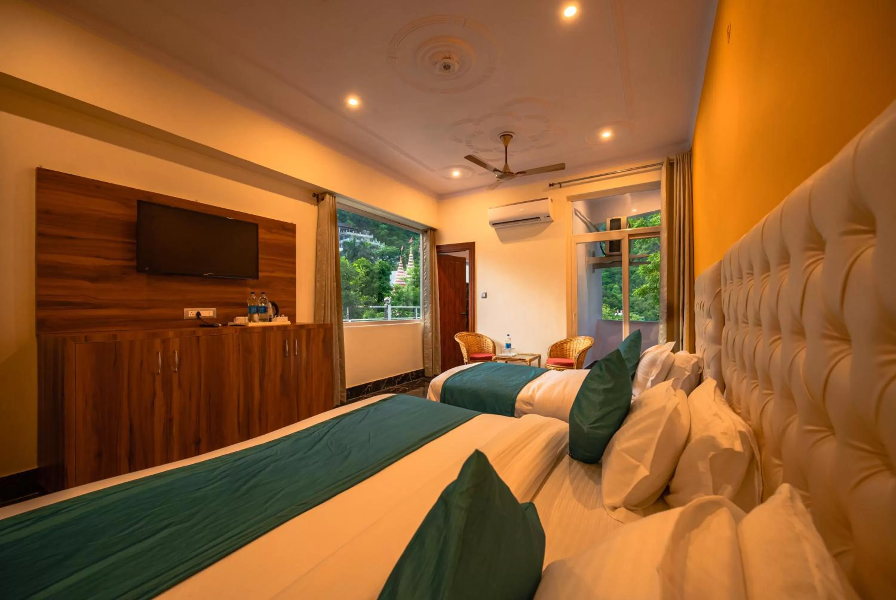 Bed in Hotel Rishikesh Grand by Kool Stays