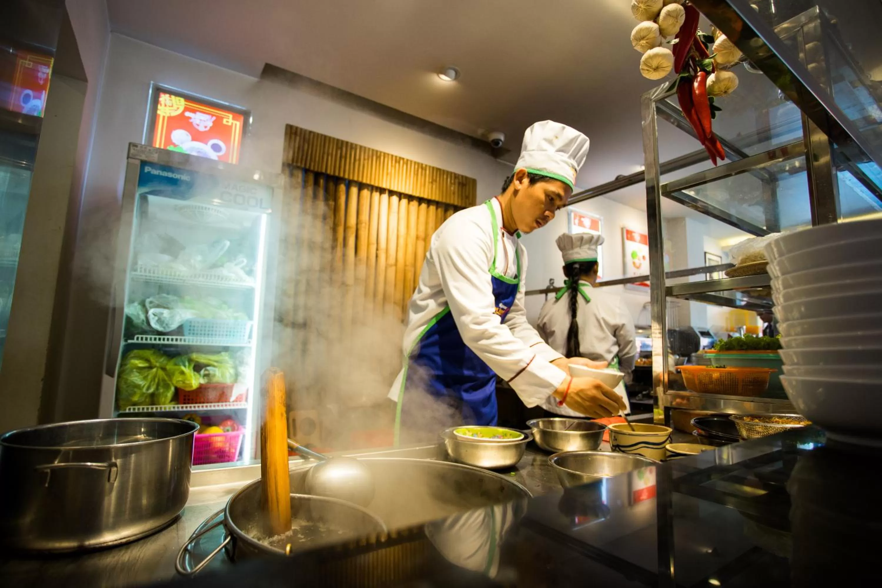 Asian breakfast in Orussey One Hotel & Apartment