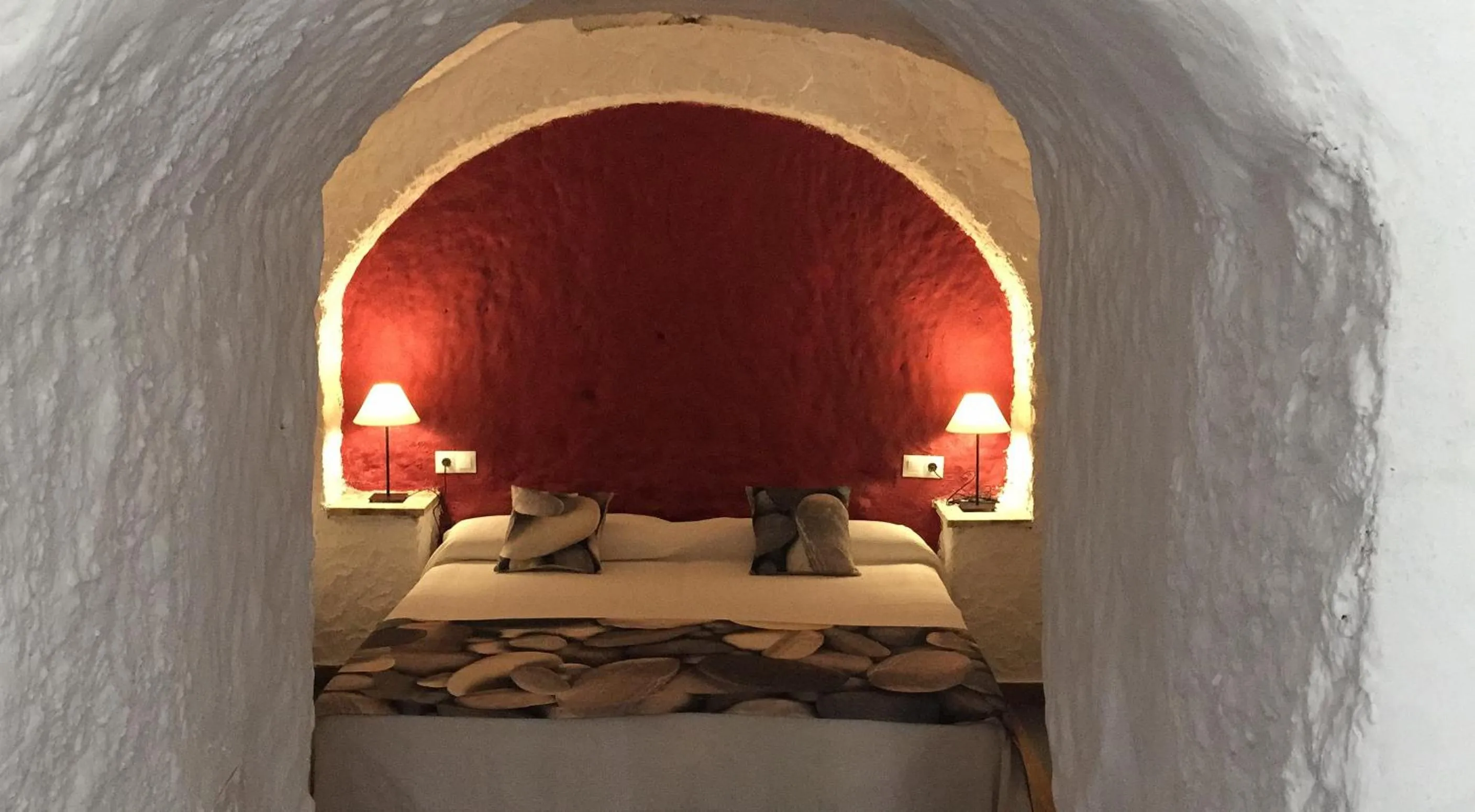 Bedroom, Bed in Casas Cueva y Cortijo La Tala en Guadix