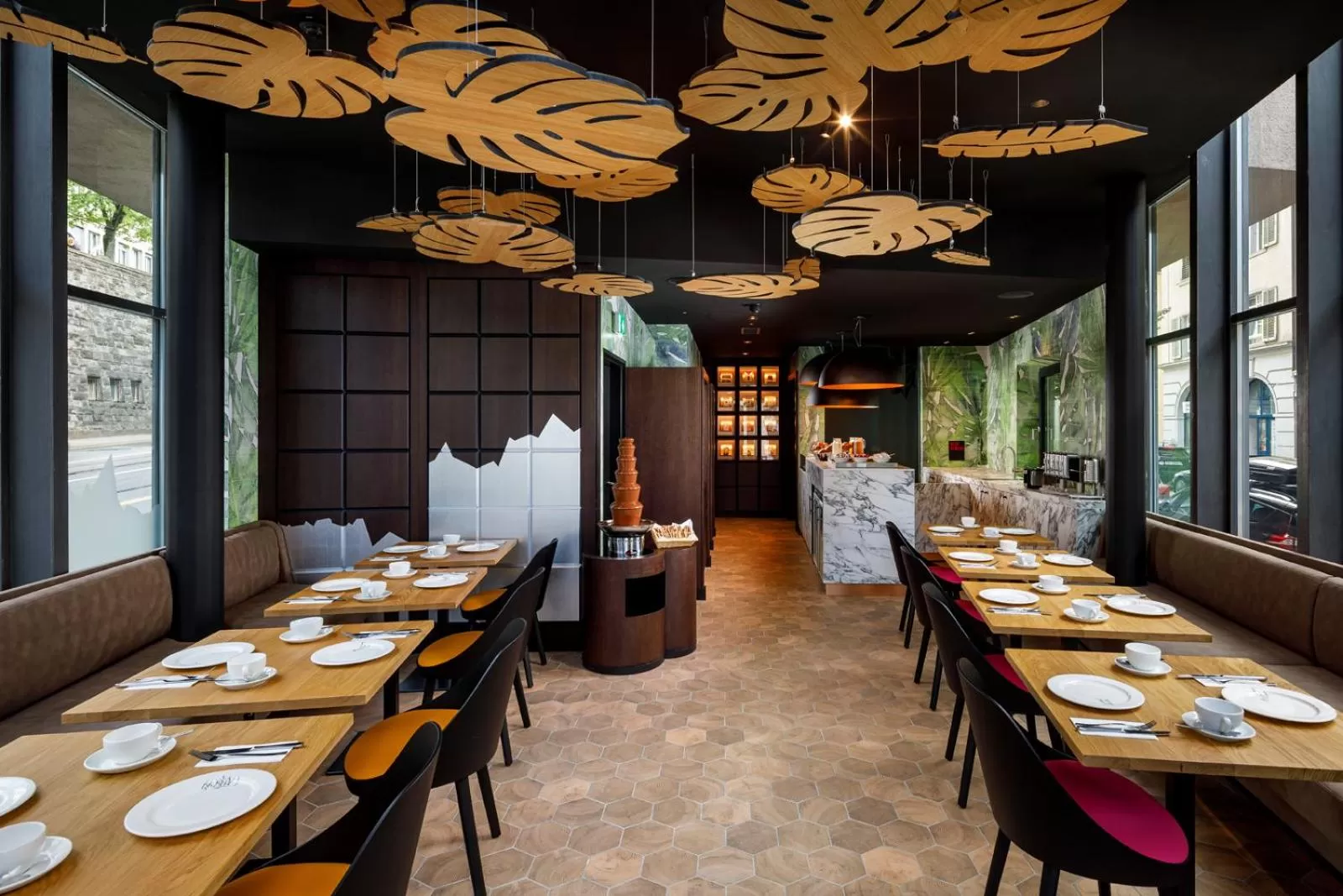 Lobby or reception in Swiss Chocolate by Fassbind Zurich