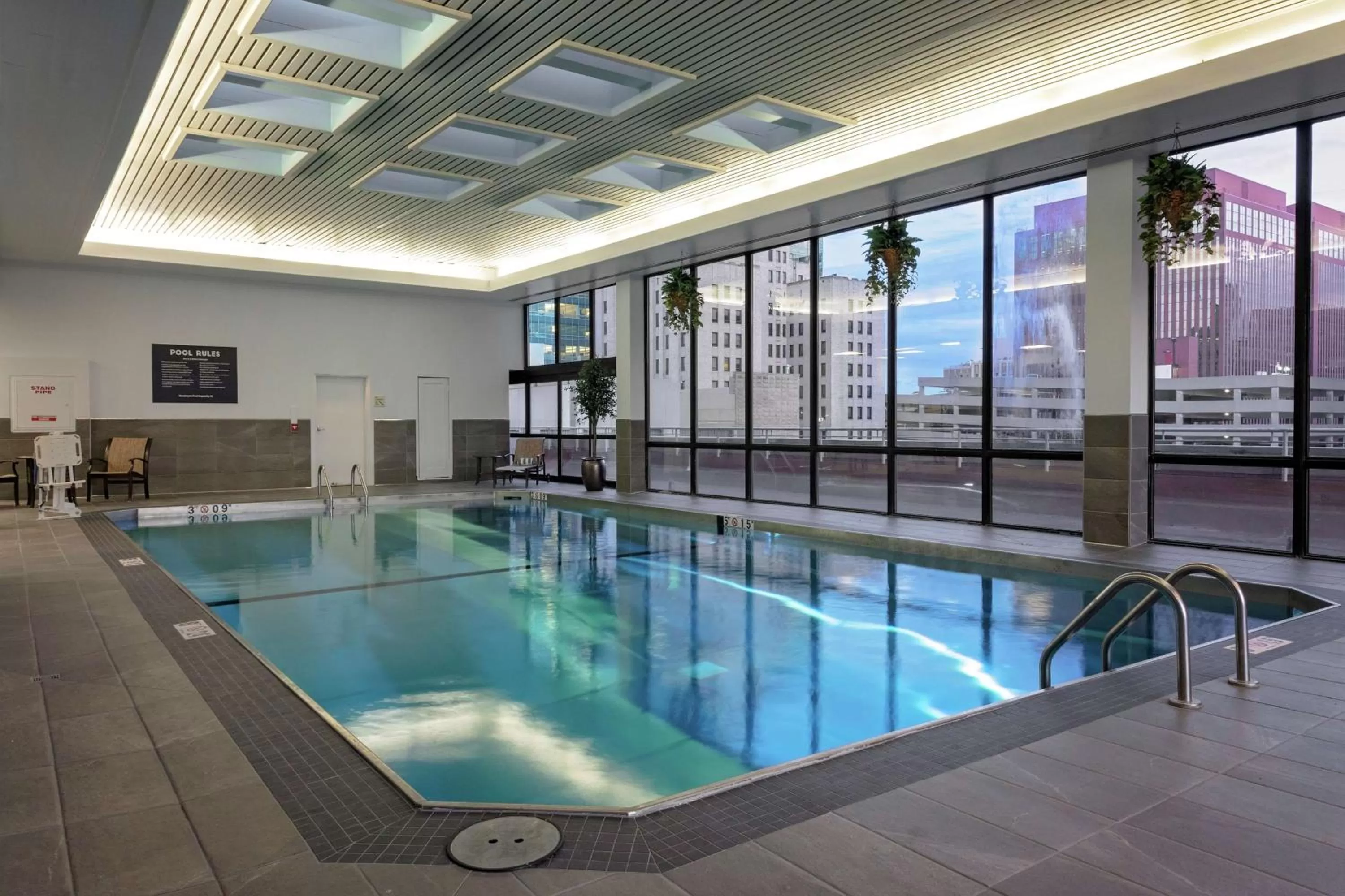 Pool view in DoubleTree by Hilton Hotel & Executive Meeting Center Omaha-Downtown