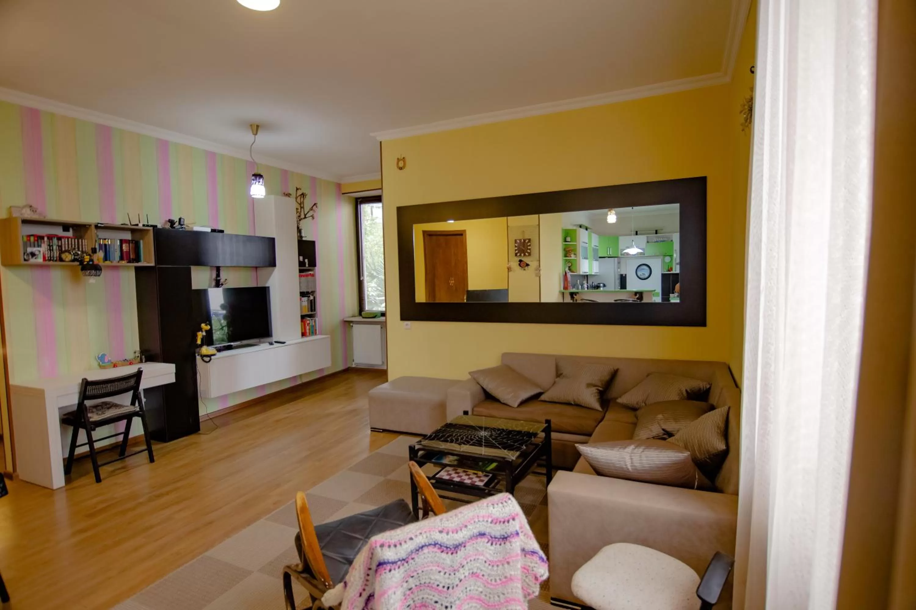 Communal lounge/ TV room, Seating Area in Qilimcha's Guesthouse