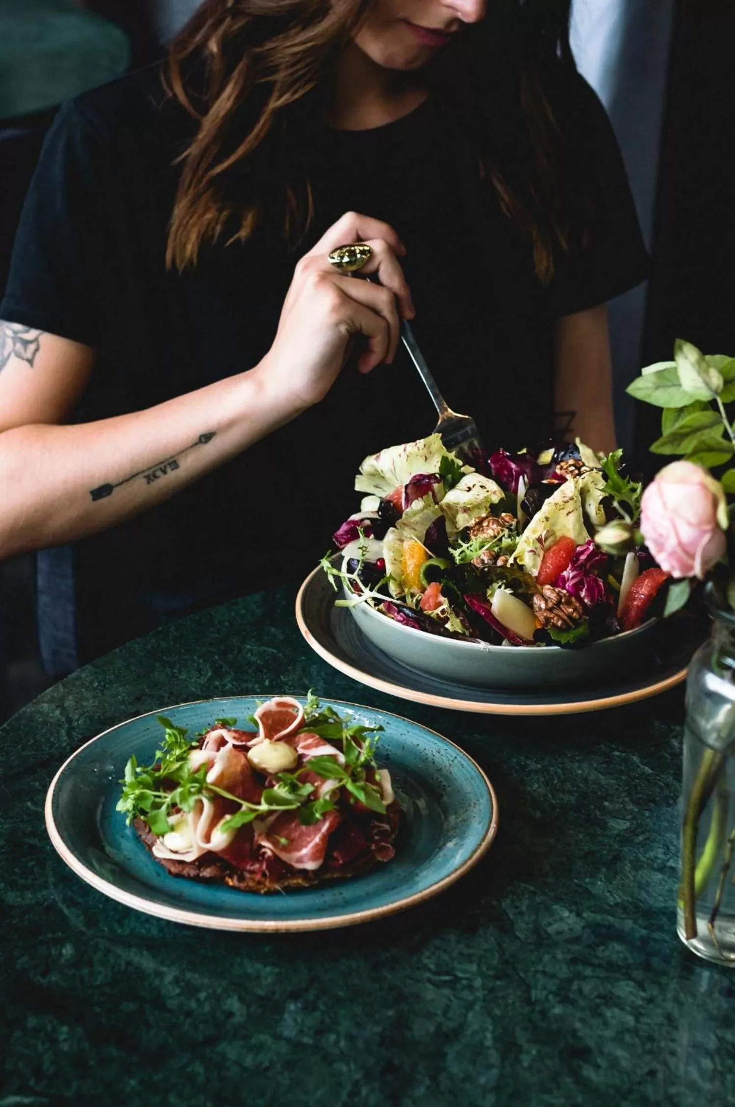 Food and drinks, Lunch and Dinner in Hotel Skt Petri