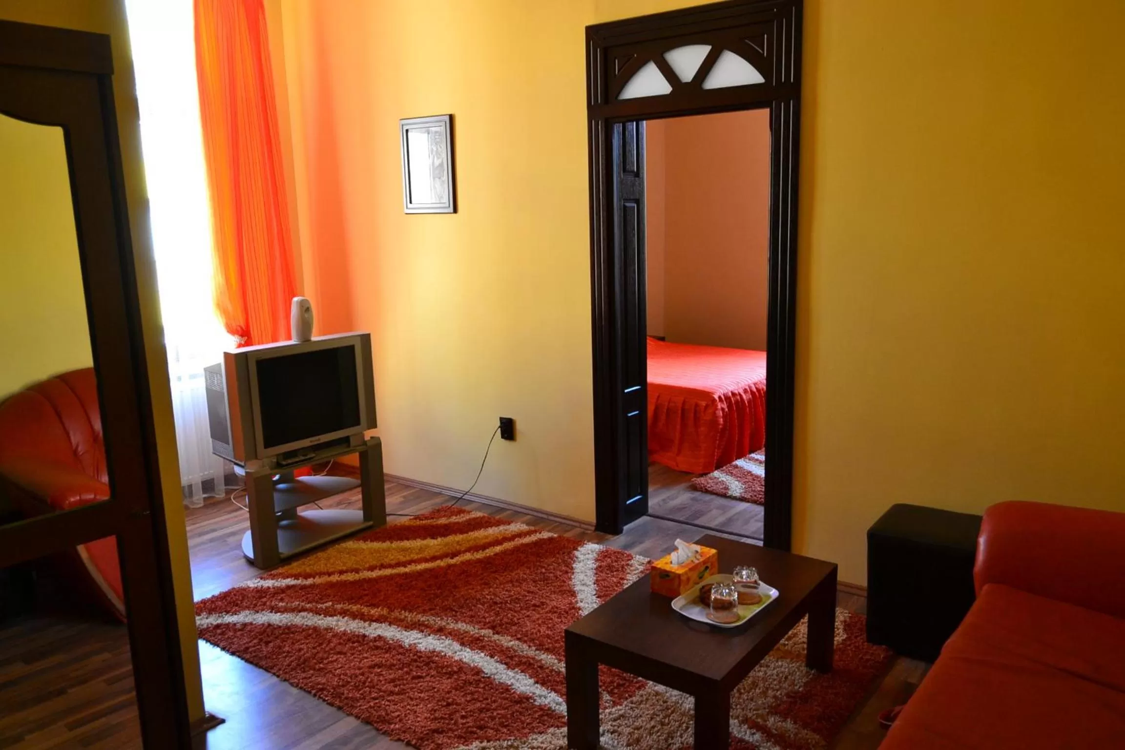 Living room, Bed in Porto Franco Residence