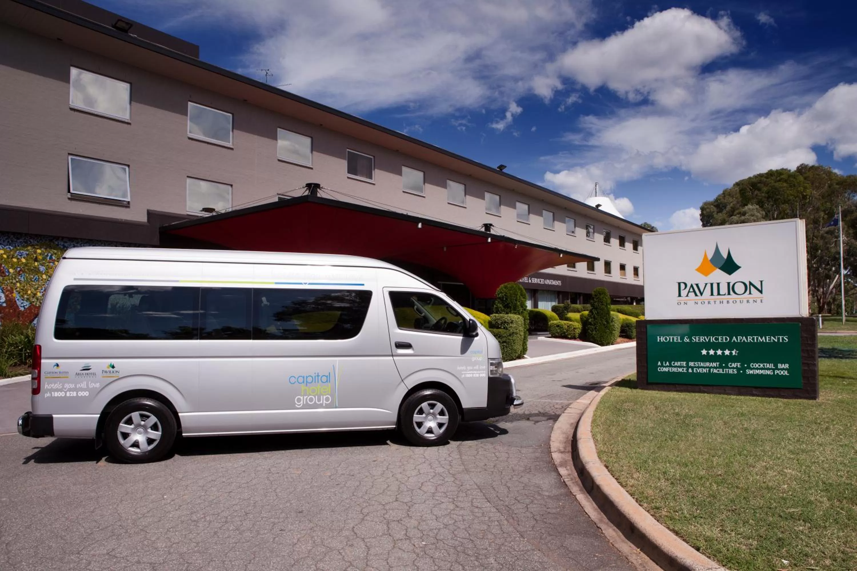 Facade/entrance in Pavilion On Northbourne