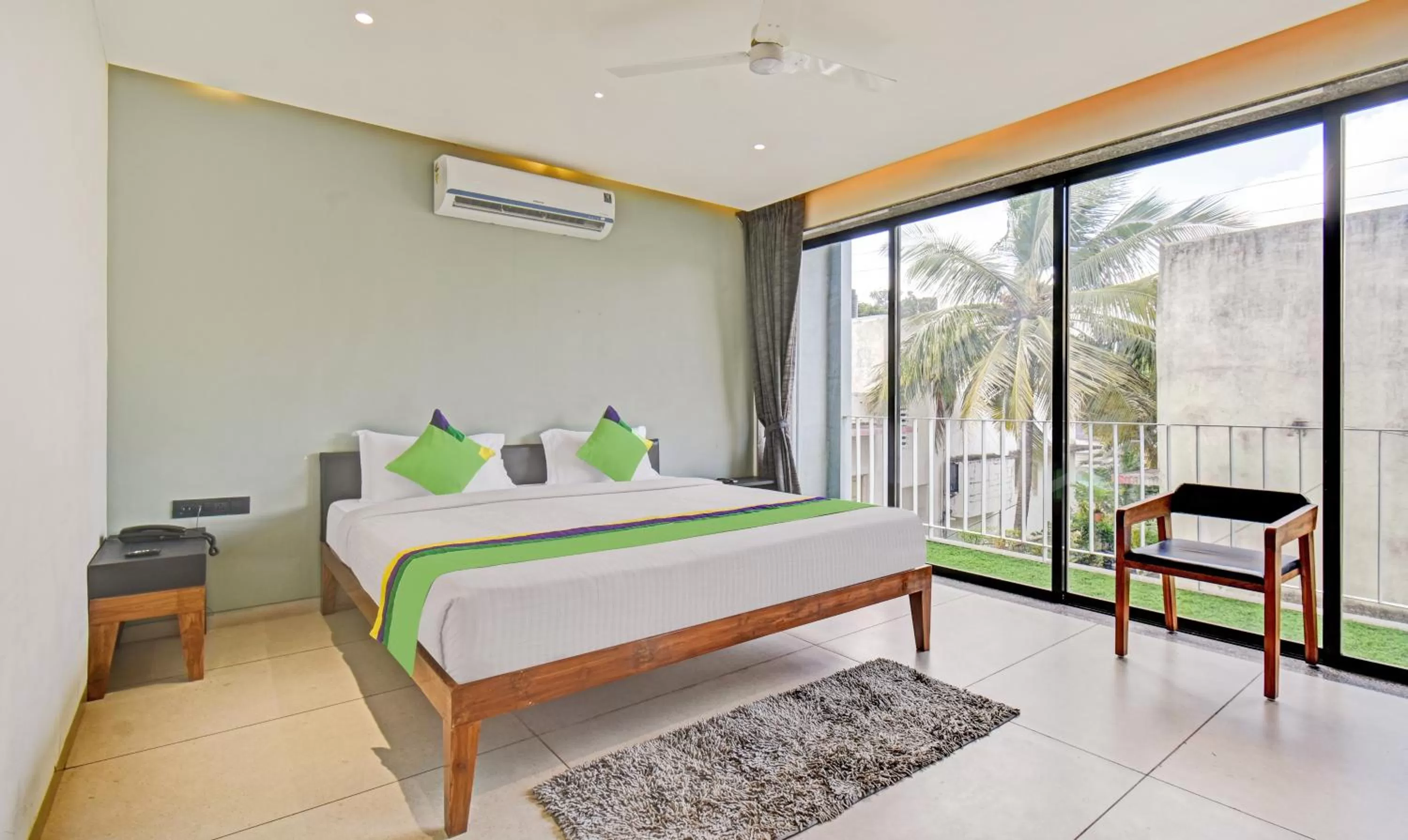 Bedroom, Bed in Treebo Aroma Executive