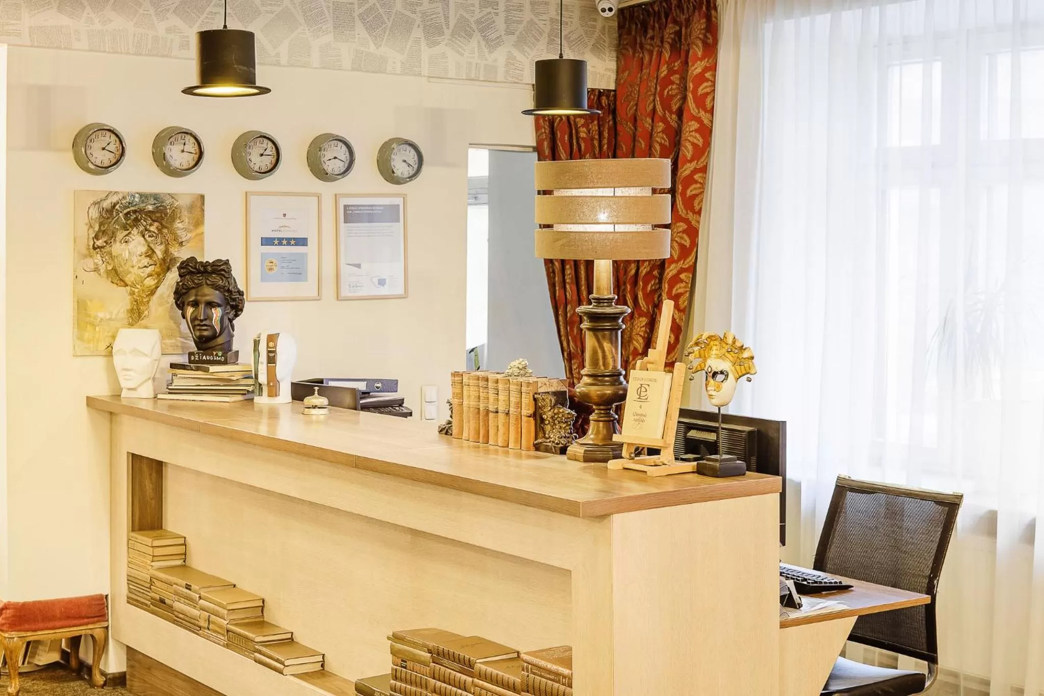 Lobby or reception in Old Town Hotel Bohema, Klaipėda