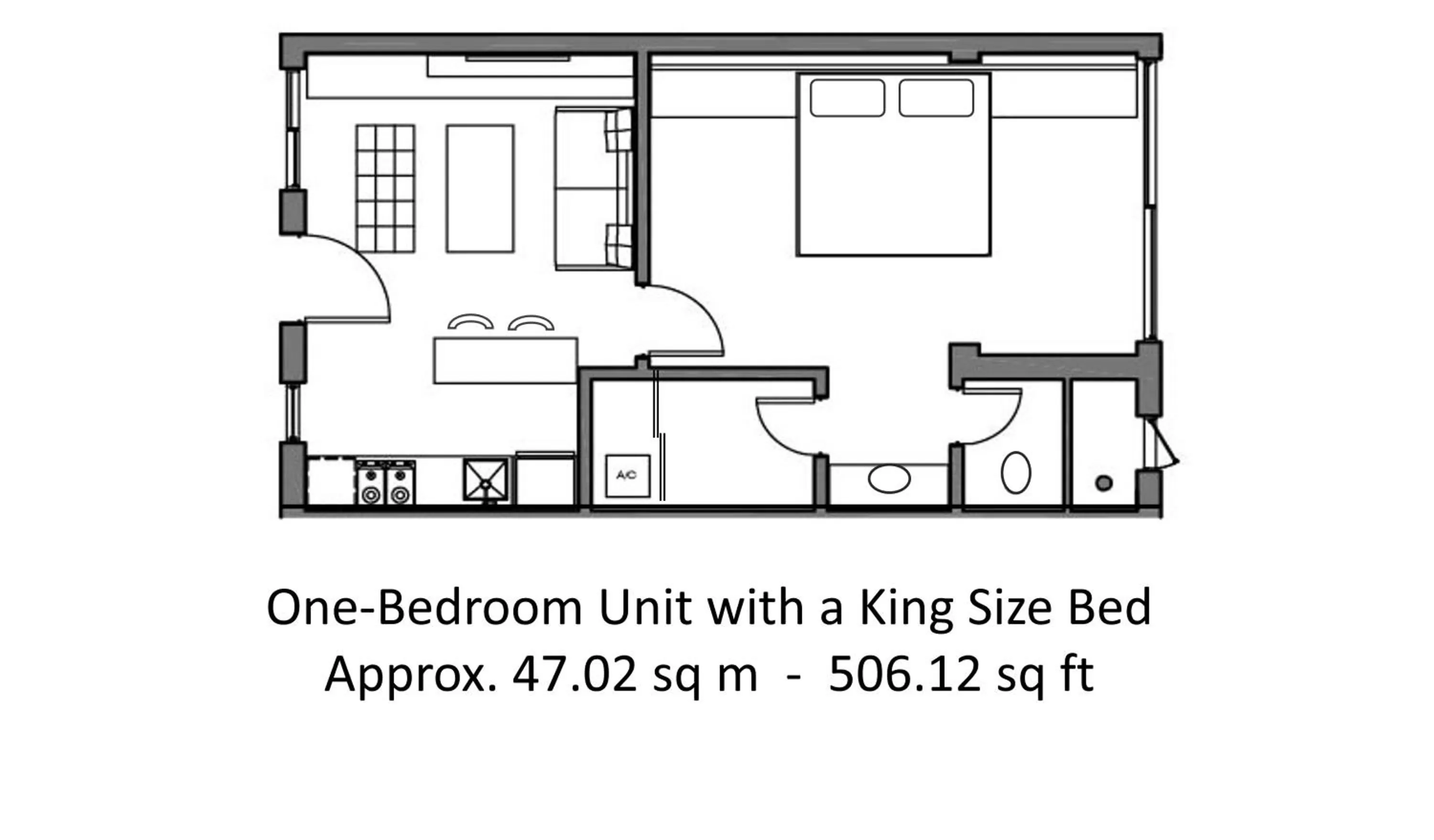 Floor plan in Beach Haus Key Biscayne Contemporary Apartments