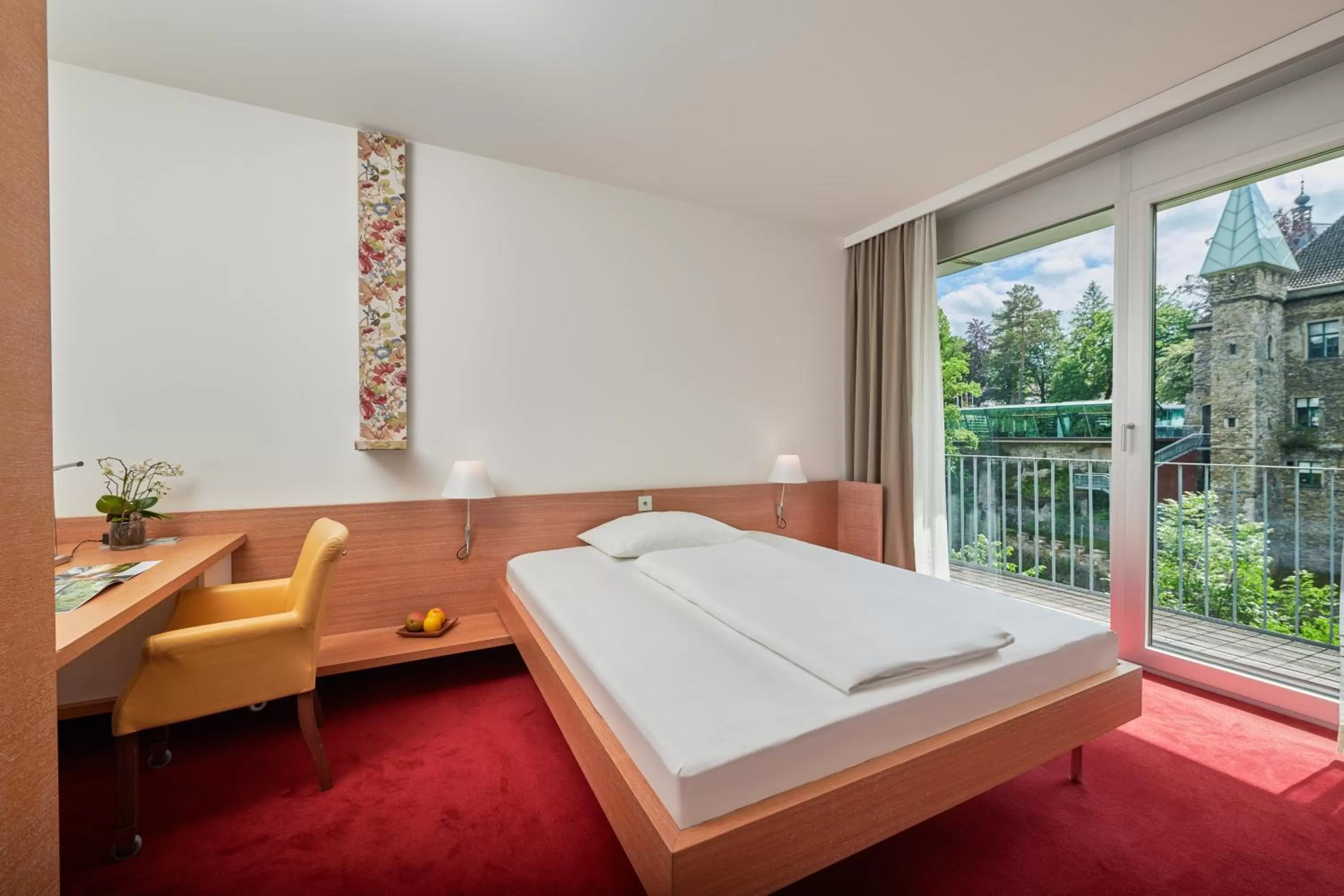 Bed in Das Schloss an der Eisenstrasse