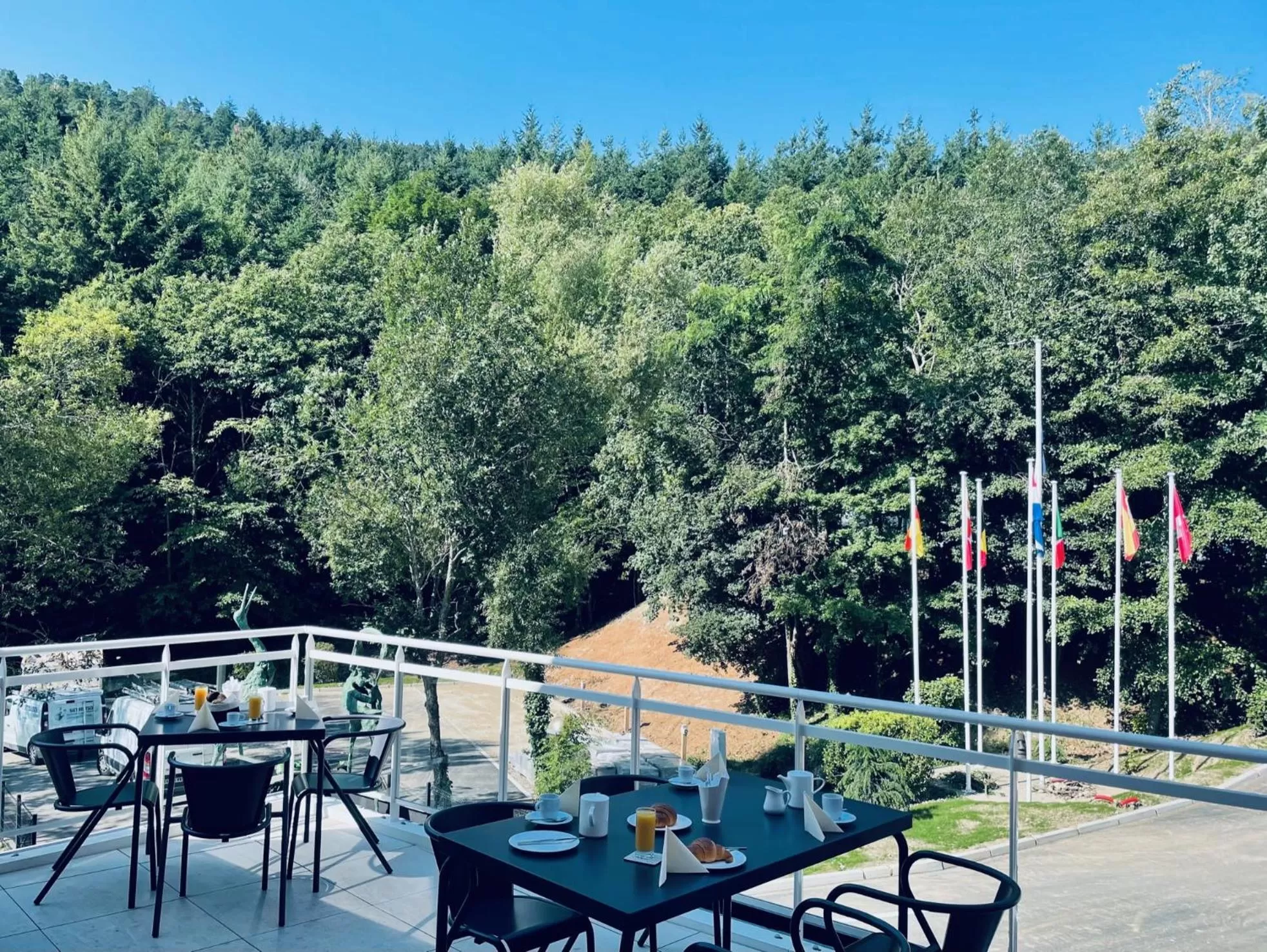 Balcony/Terrace in Hotel SPA Husseren Collections - Proche Colmar - Eguisheim