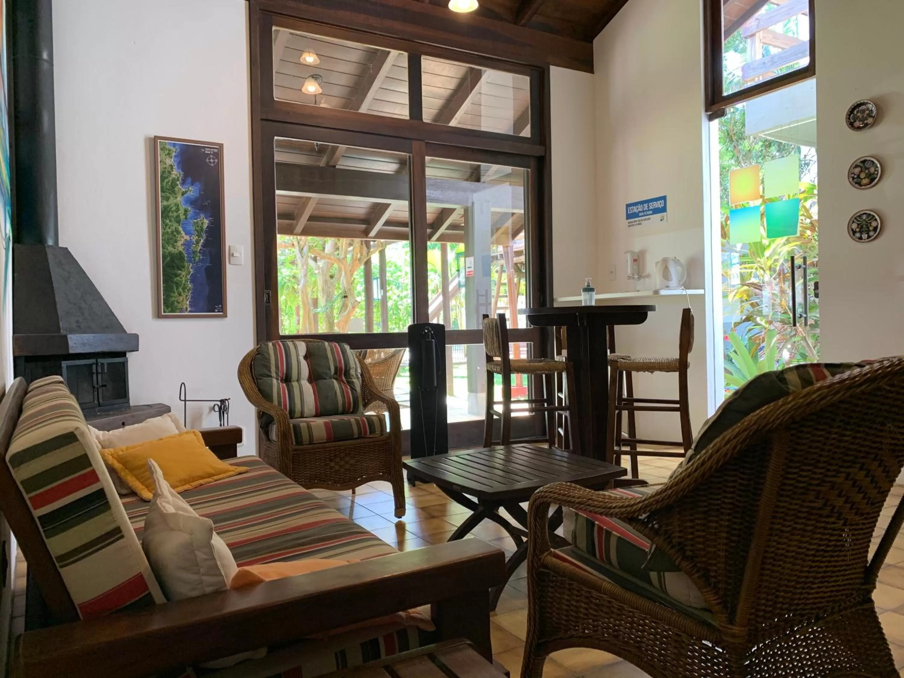 Seating Area in Beach House Floripa