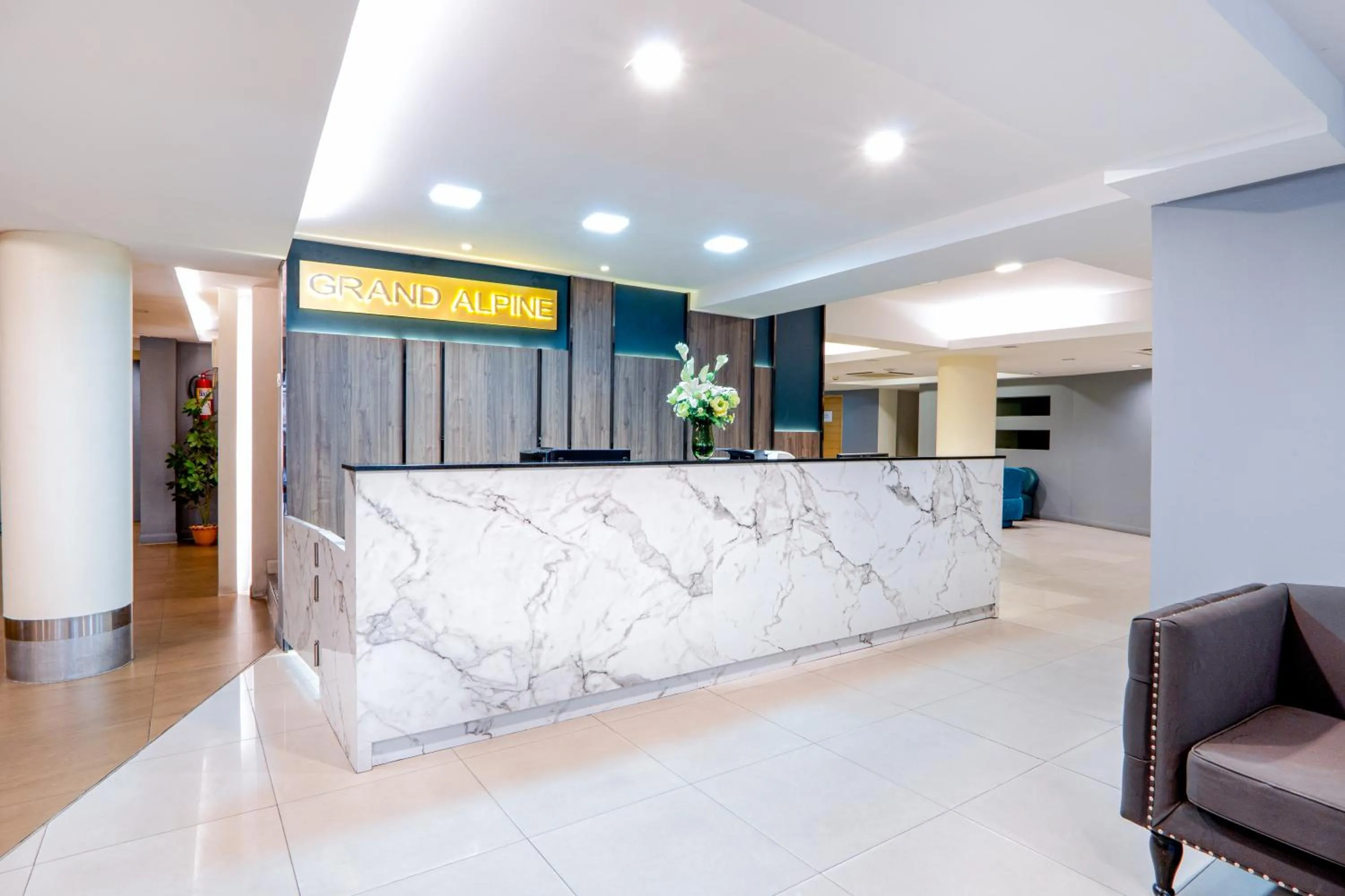 Property building in Grand Alpine Hotel