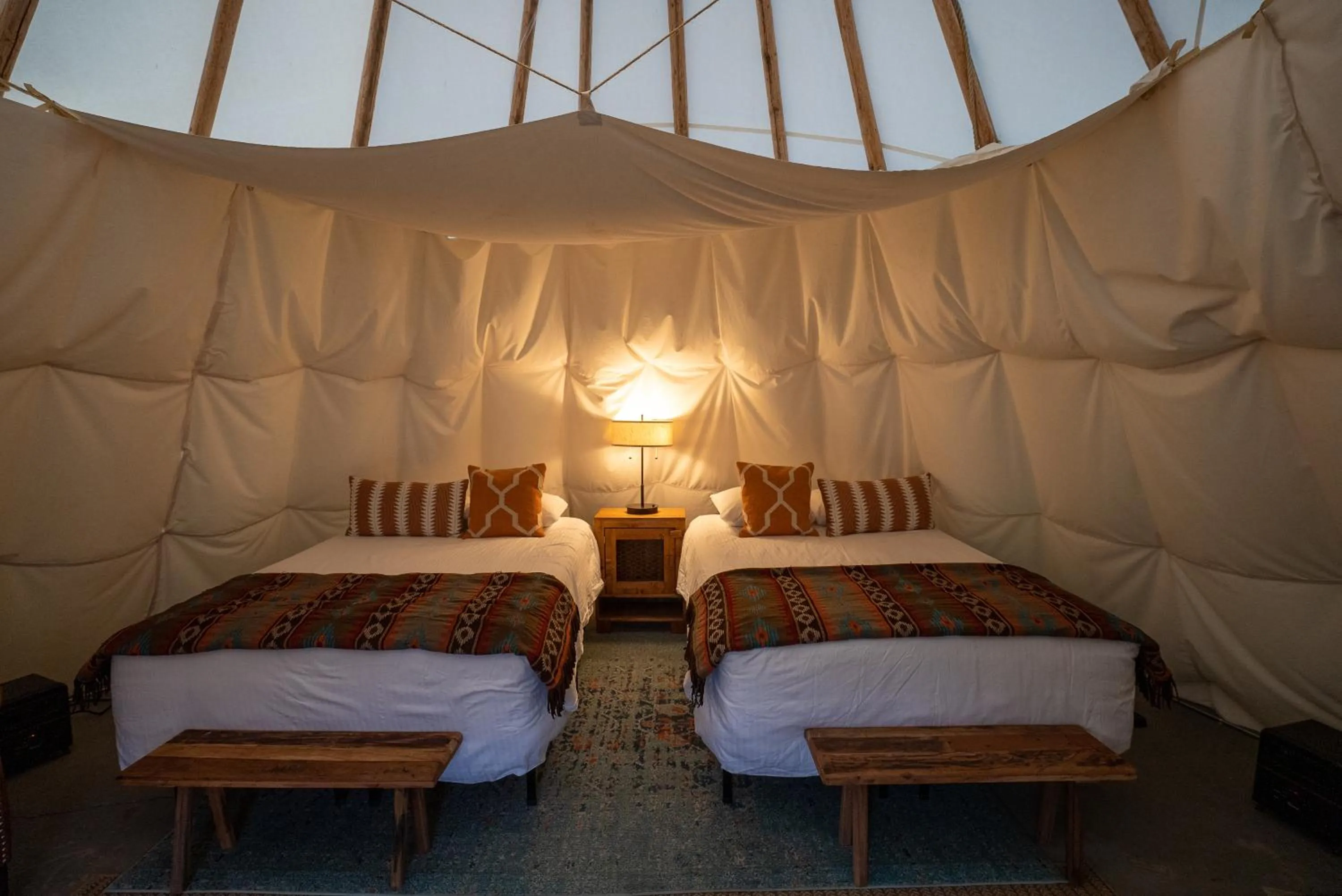 Bedroom, Bed in Dreamcatcher Tipi Hotel