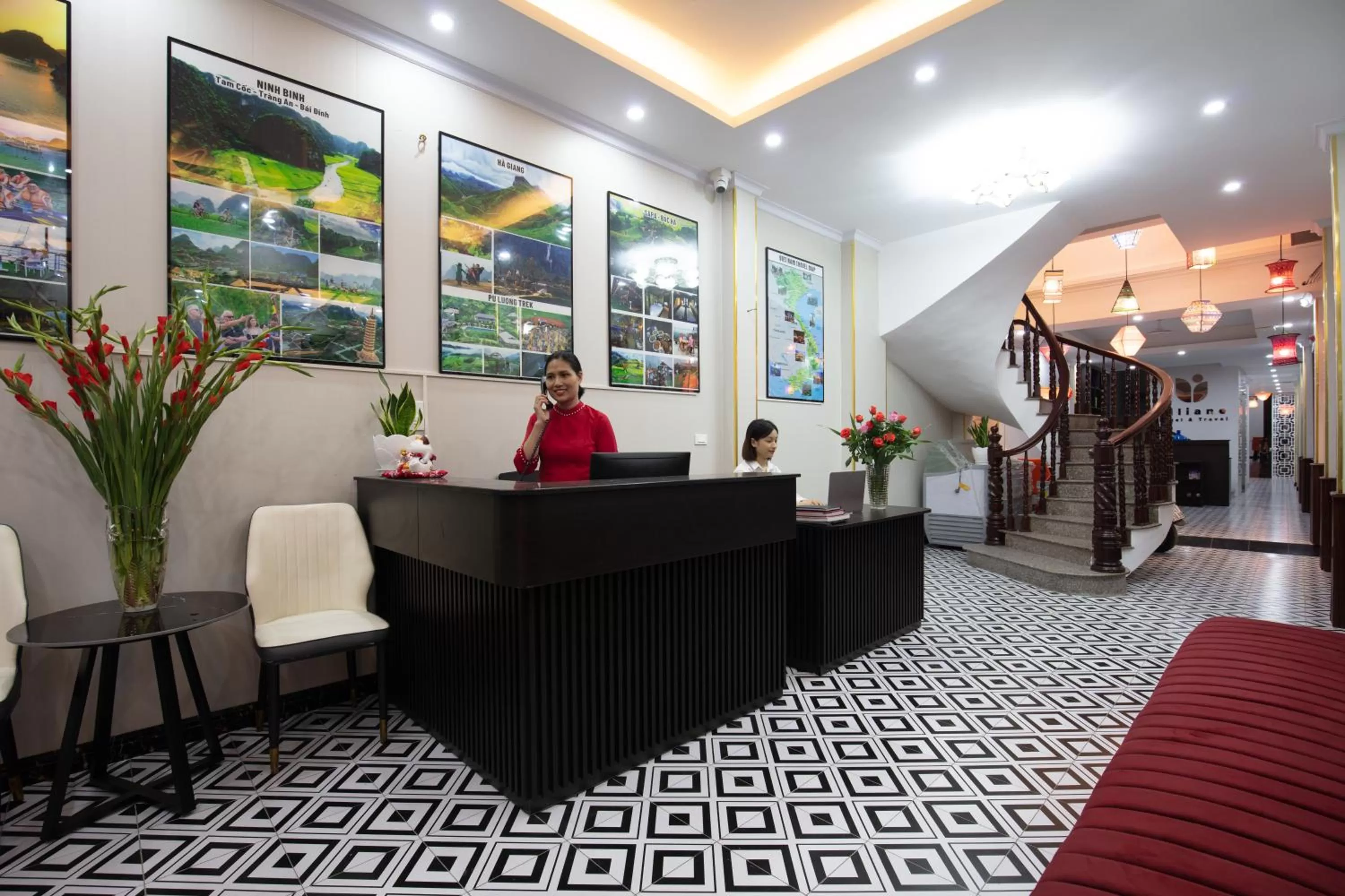 Lobby or reception in Hanoi Liliane Hotel and Travel
