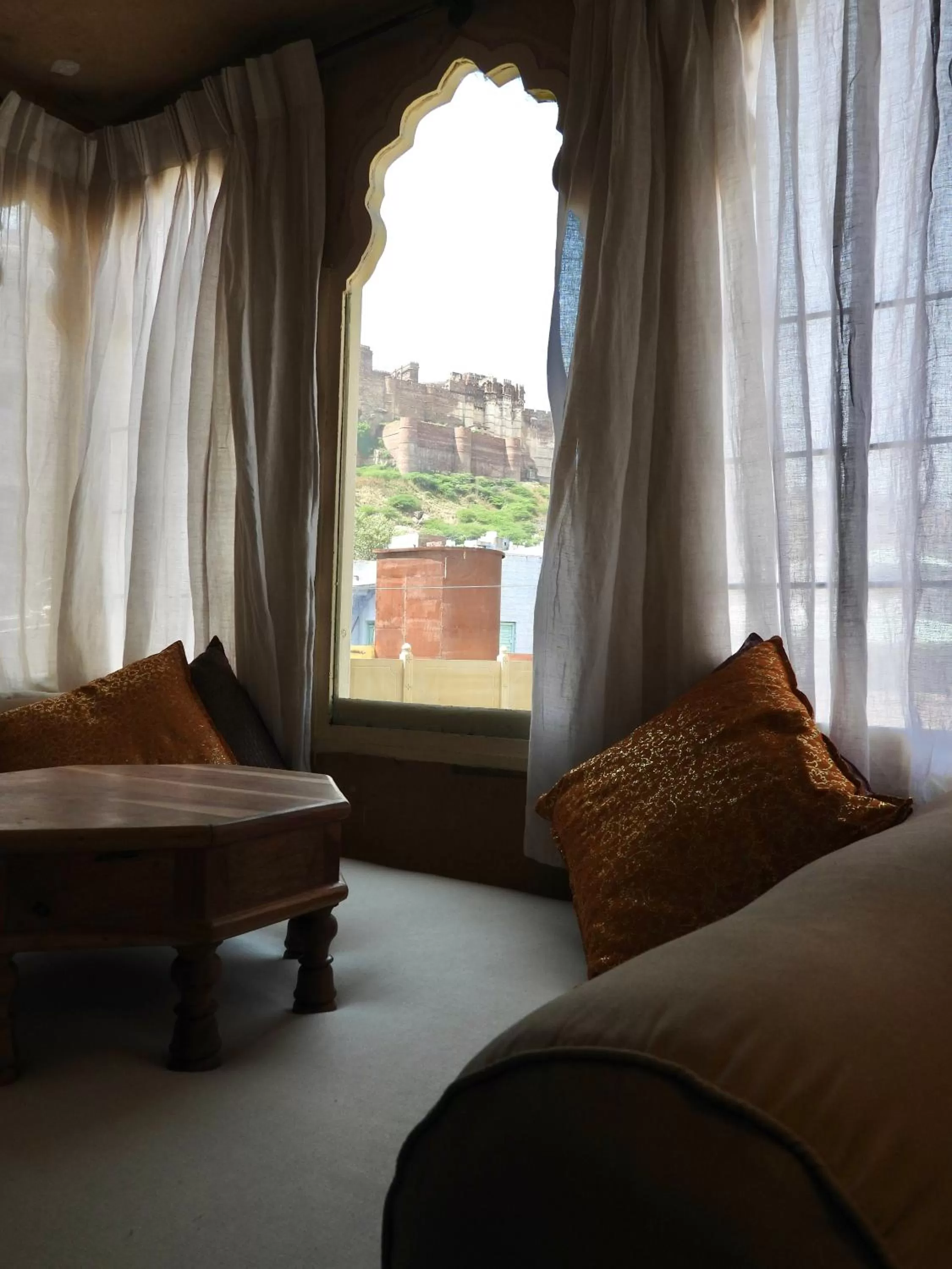 View (from property/room), Bed in The Stepwell Hotel