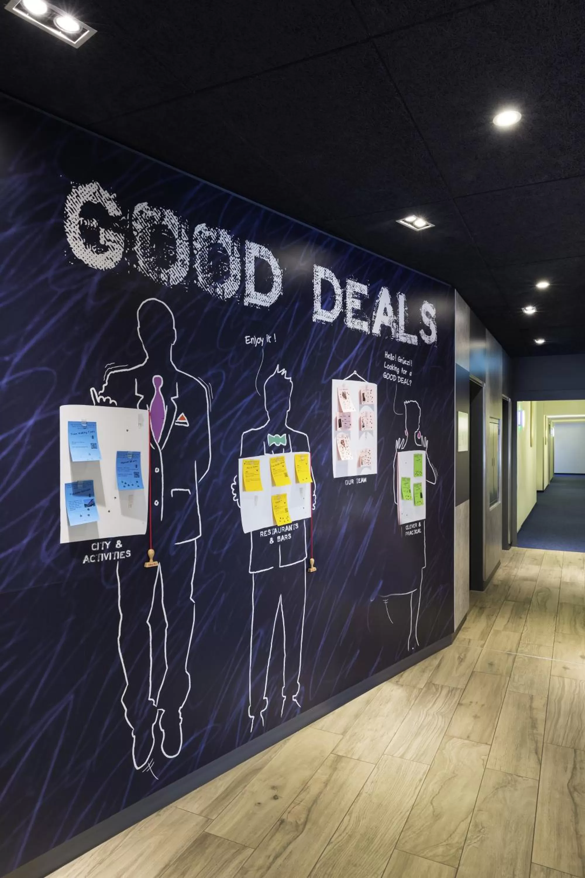 Lobby or reception in ibis budget Zurich Airport