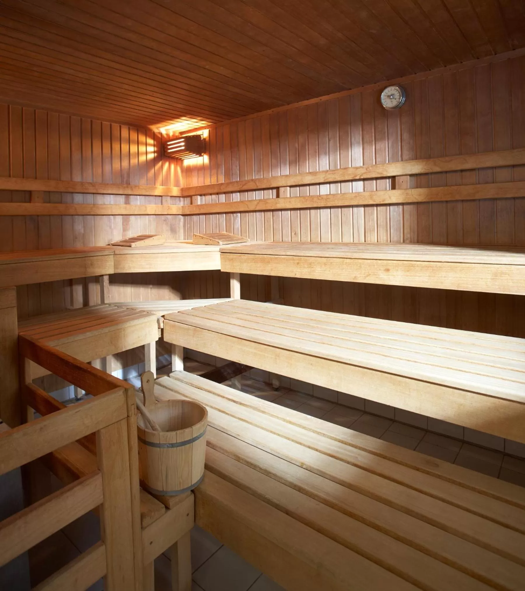 Sauna in Familien Apartmenthotel Panoramic