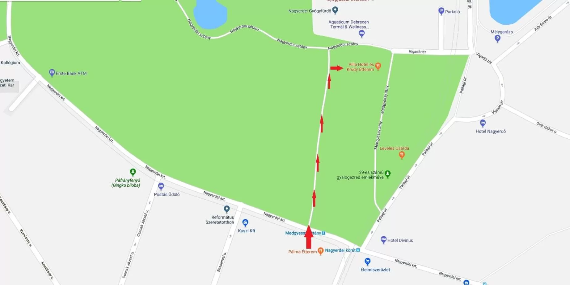 Bird's eye view in Villa Hotel