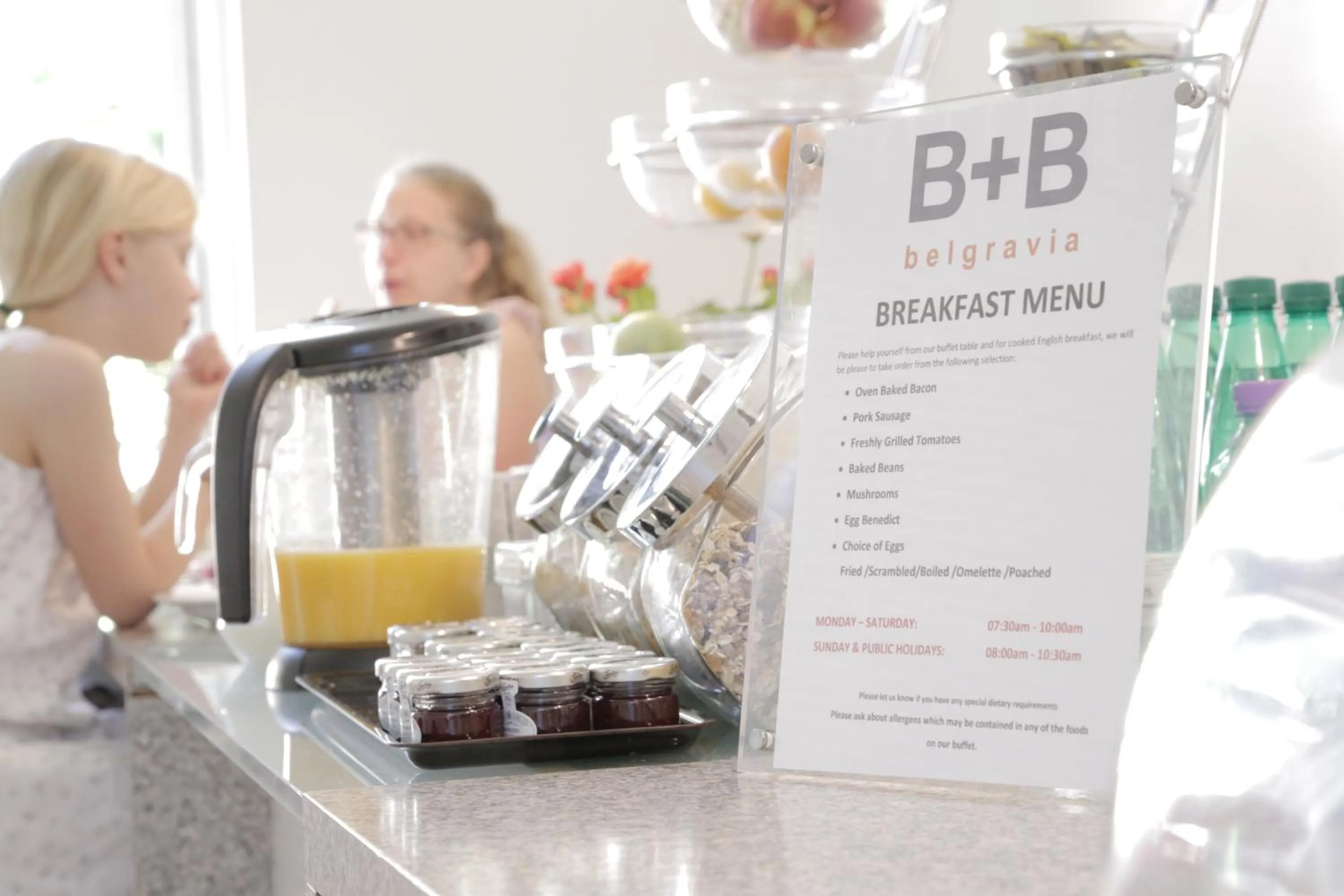 Breakfast in B&B Belgravia