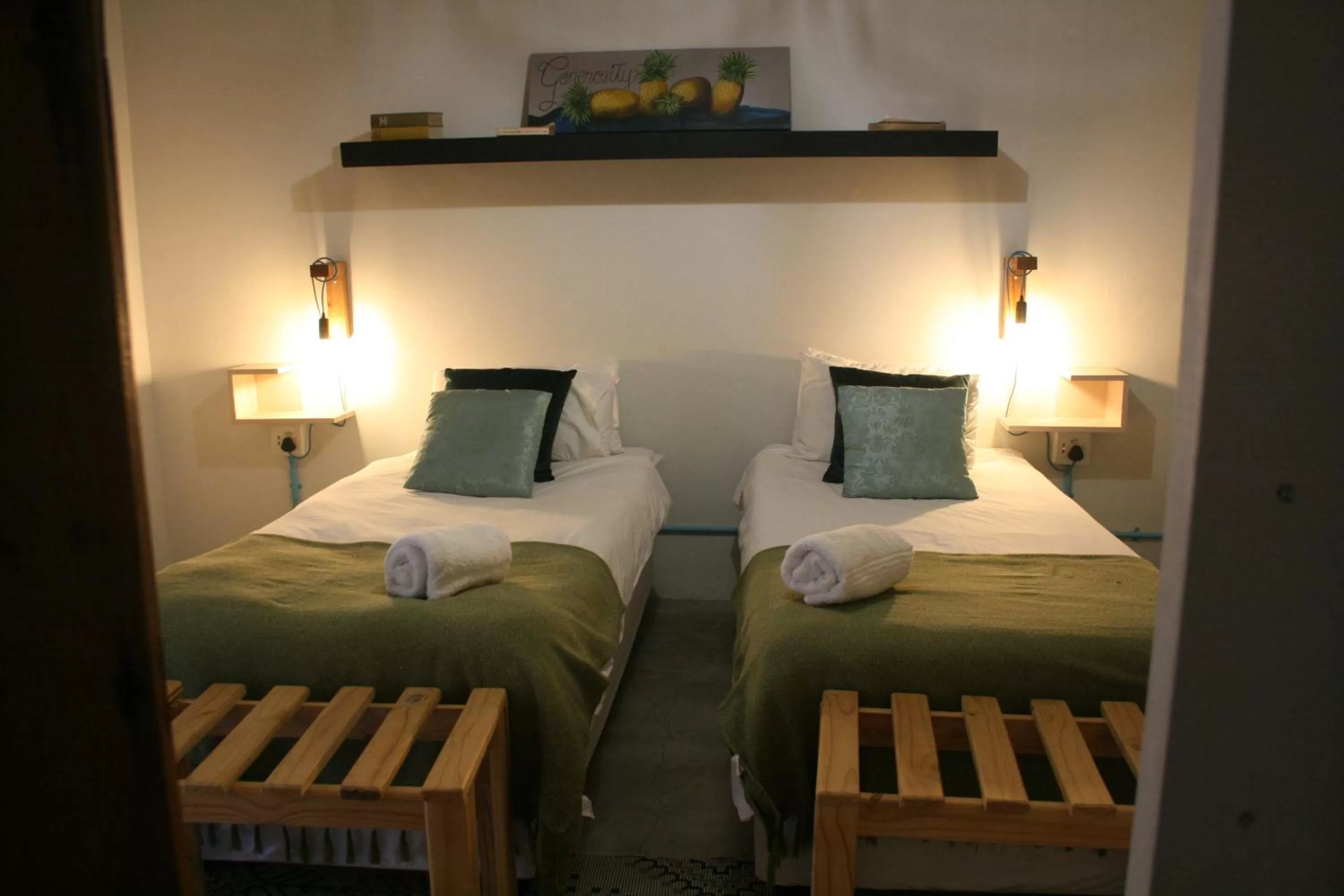 towels, Bed in The Residence at Villa Wiese