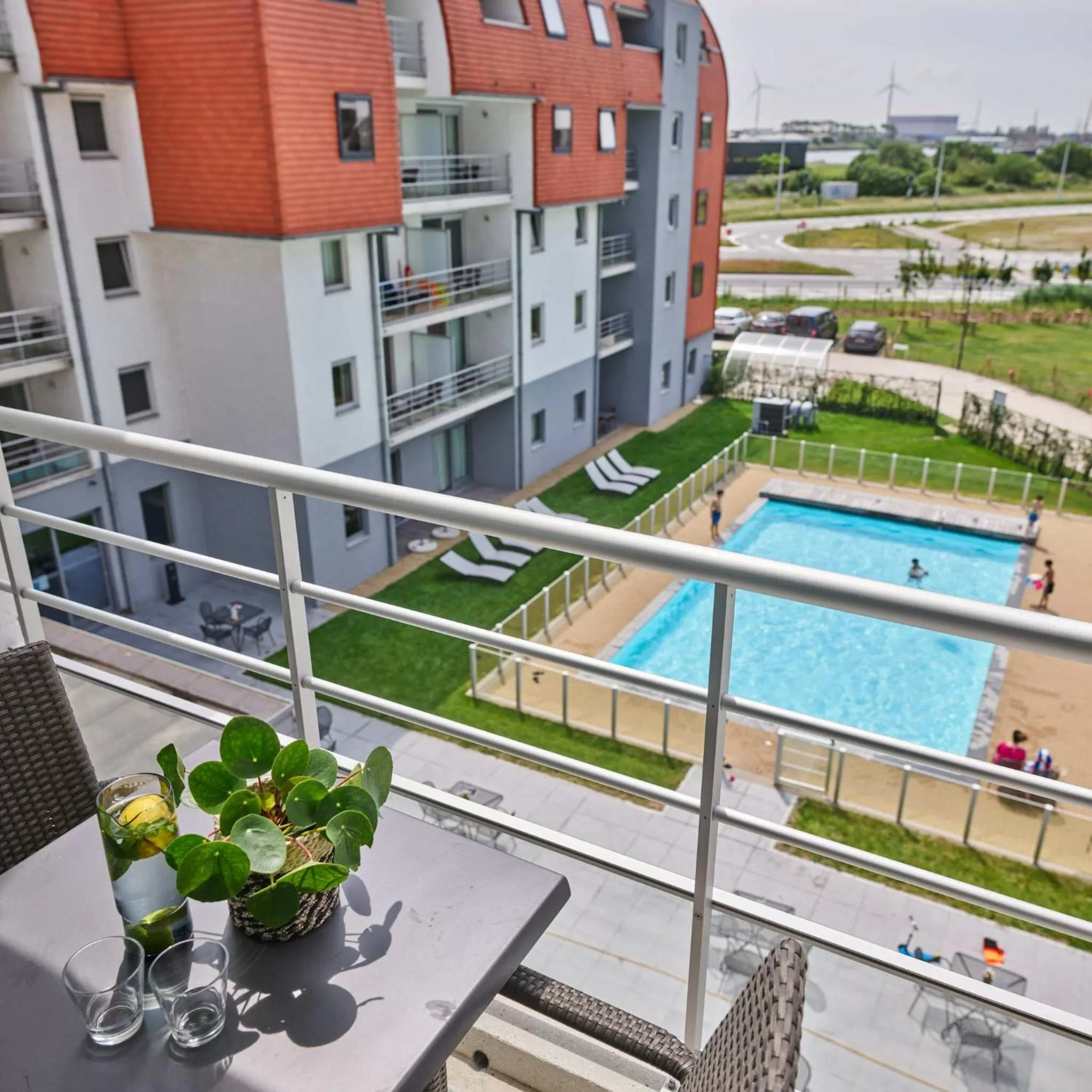 Balcony/Terrace in Holiday Suites Zeebrugge
