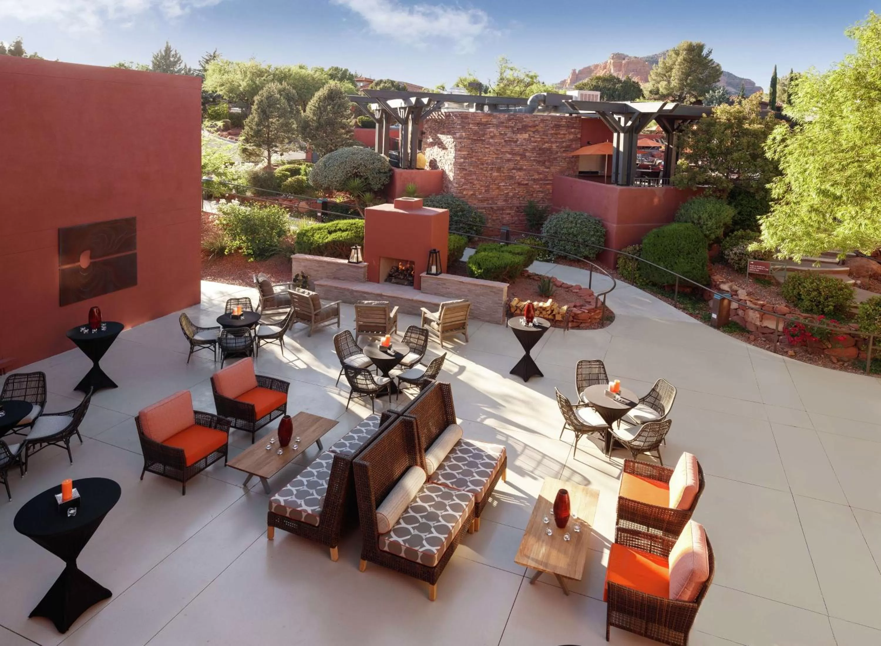 Patio in Hilton Sedona Resort at Bell Rock