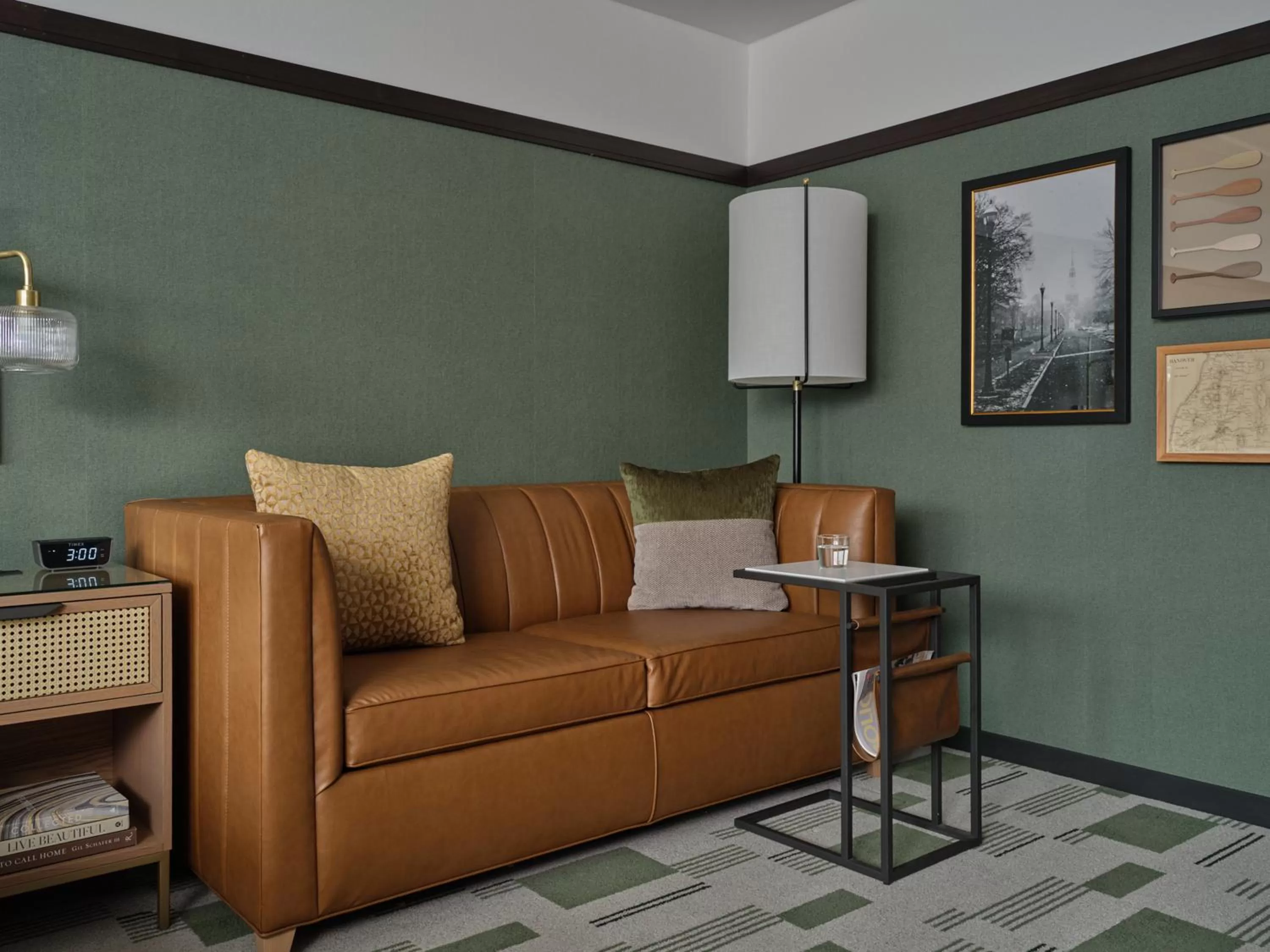 Seating area in Six South St. Hotel