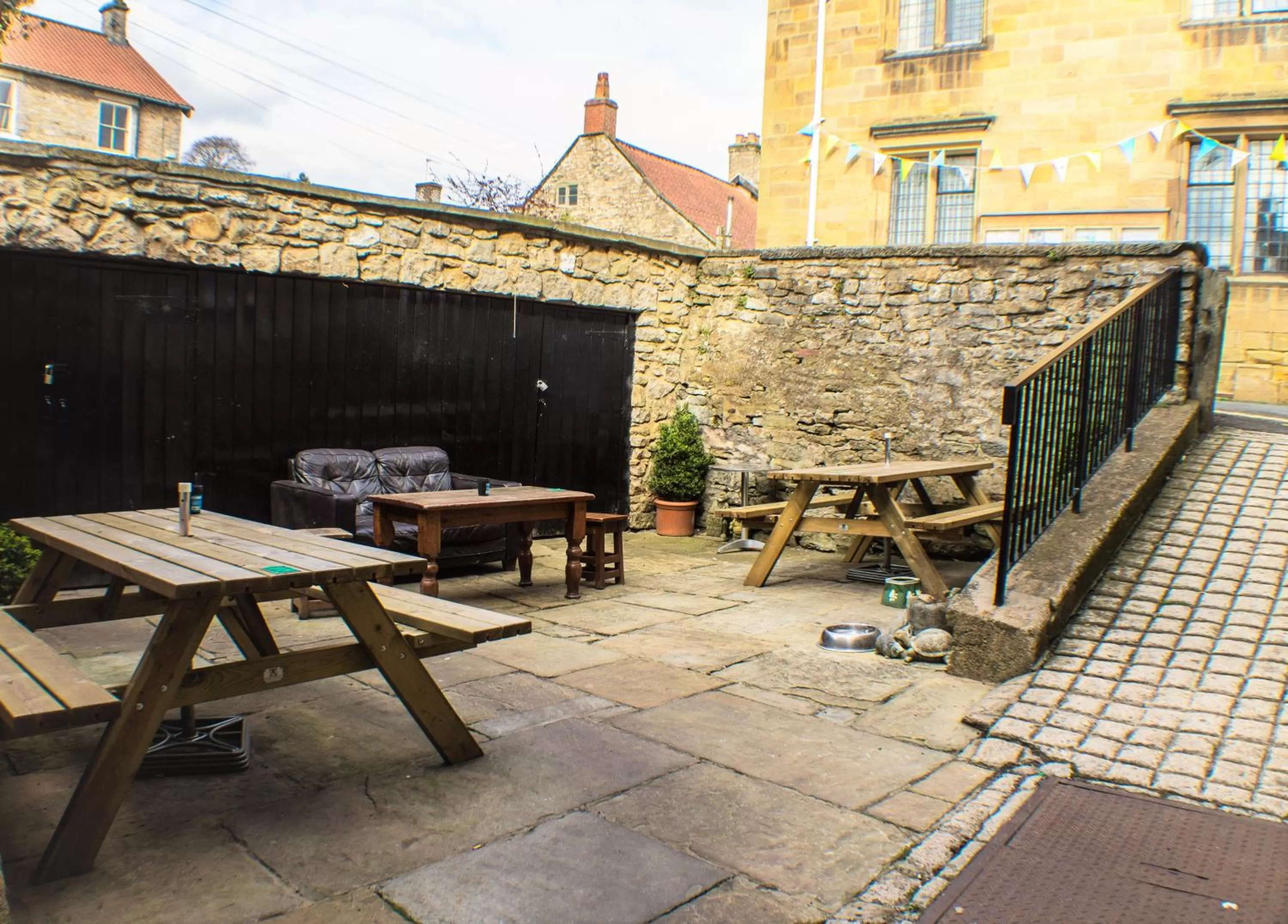 Patio in The Royal Oak Hotel