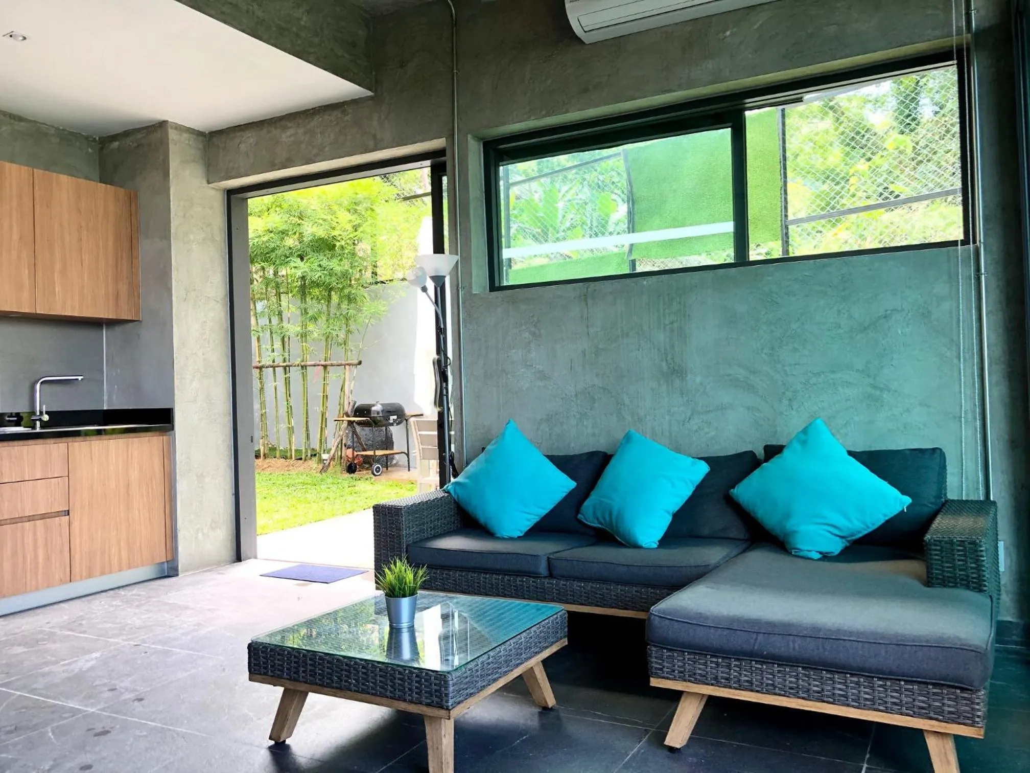 Living room in Baan Saint-Tropez Seaview Villas Kata Beach