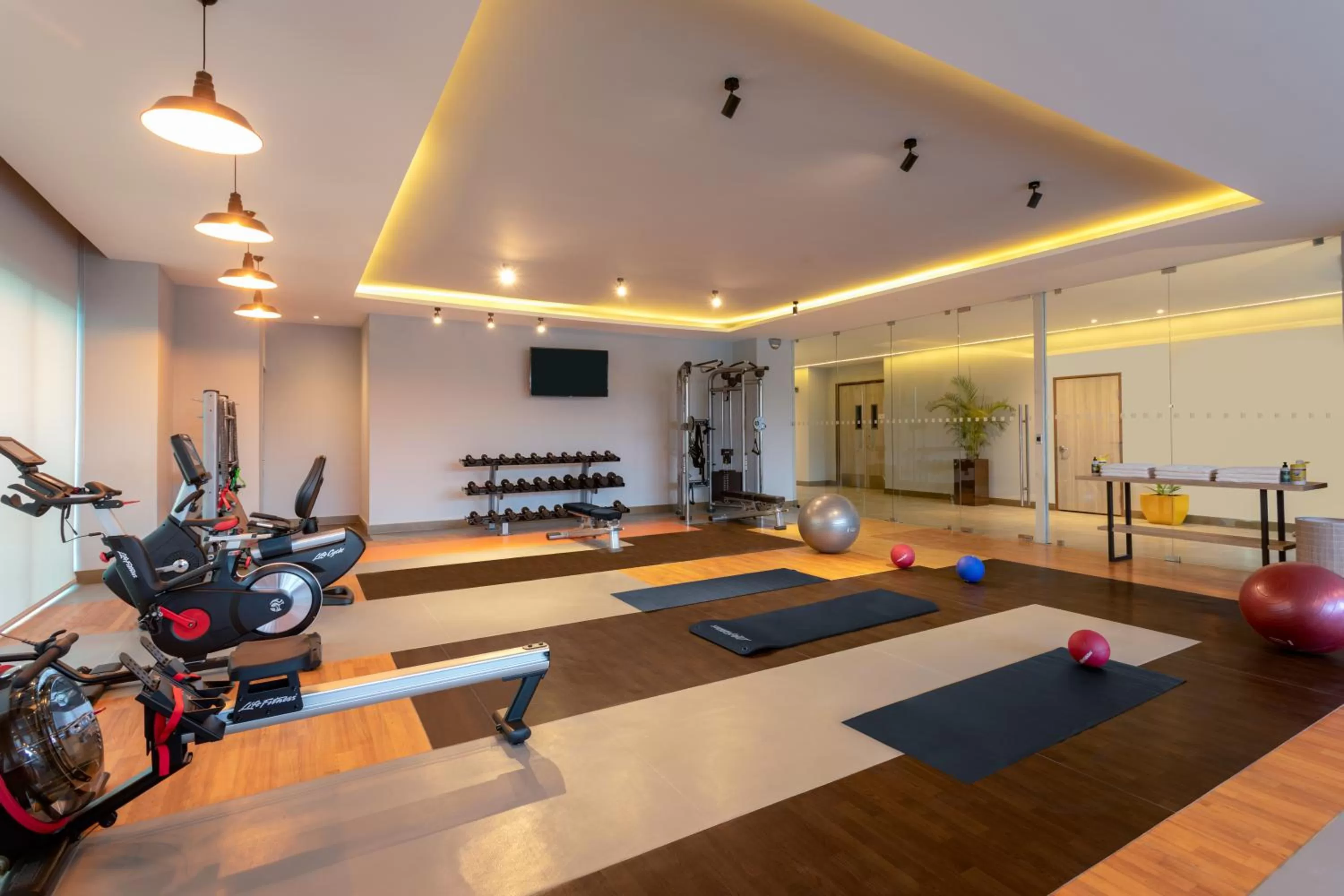 Fitness centre/facilities in Hyatt Centric San Salvador