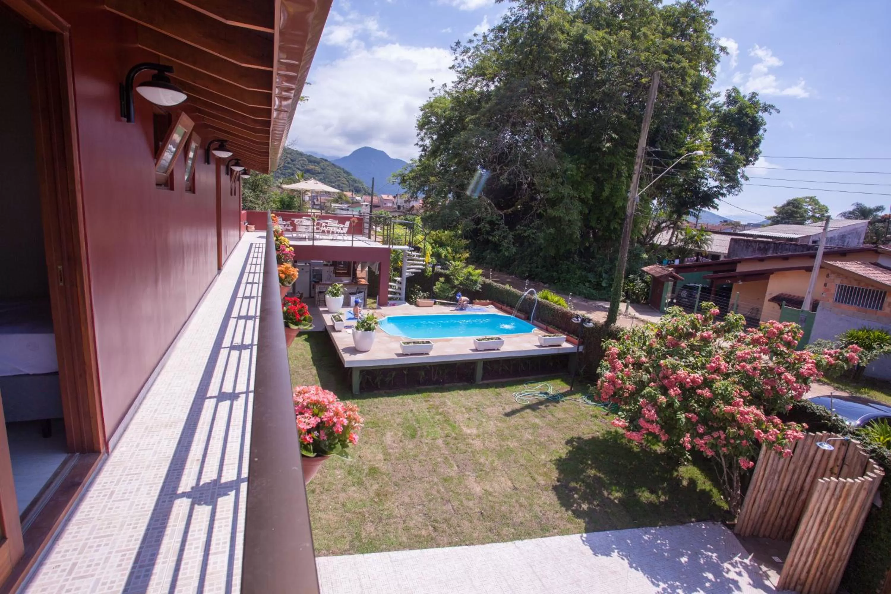 Balcony/Terrace in Ubatuba Ecologic Pousada
