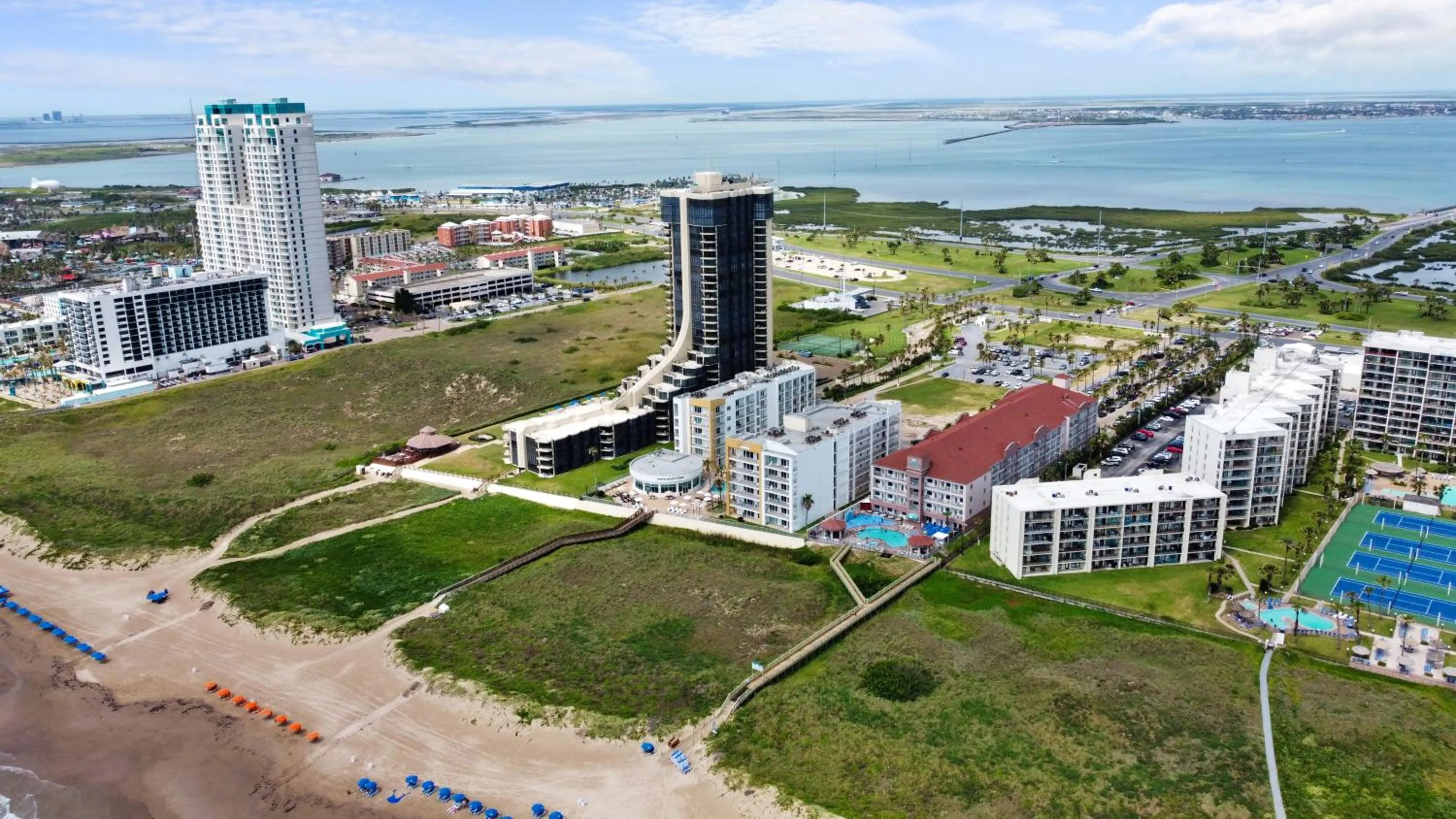 Property building in Peninsula Island Resort & Spa - Beachfront Property at South Padre Island