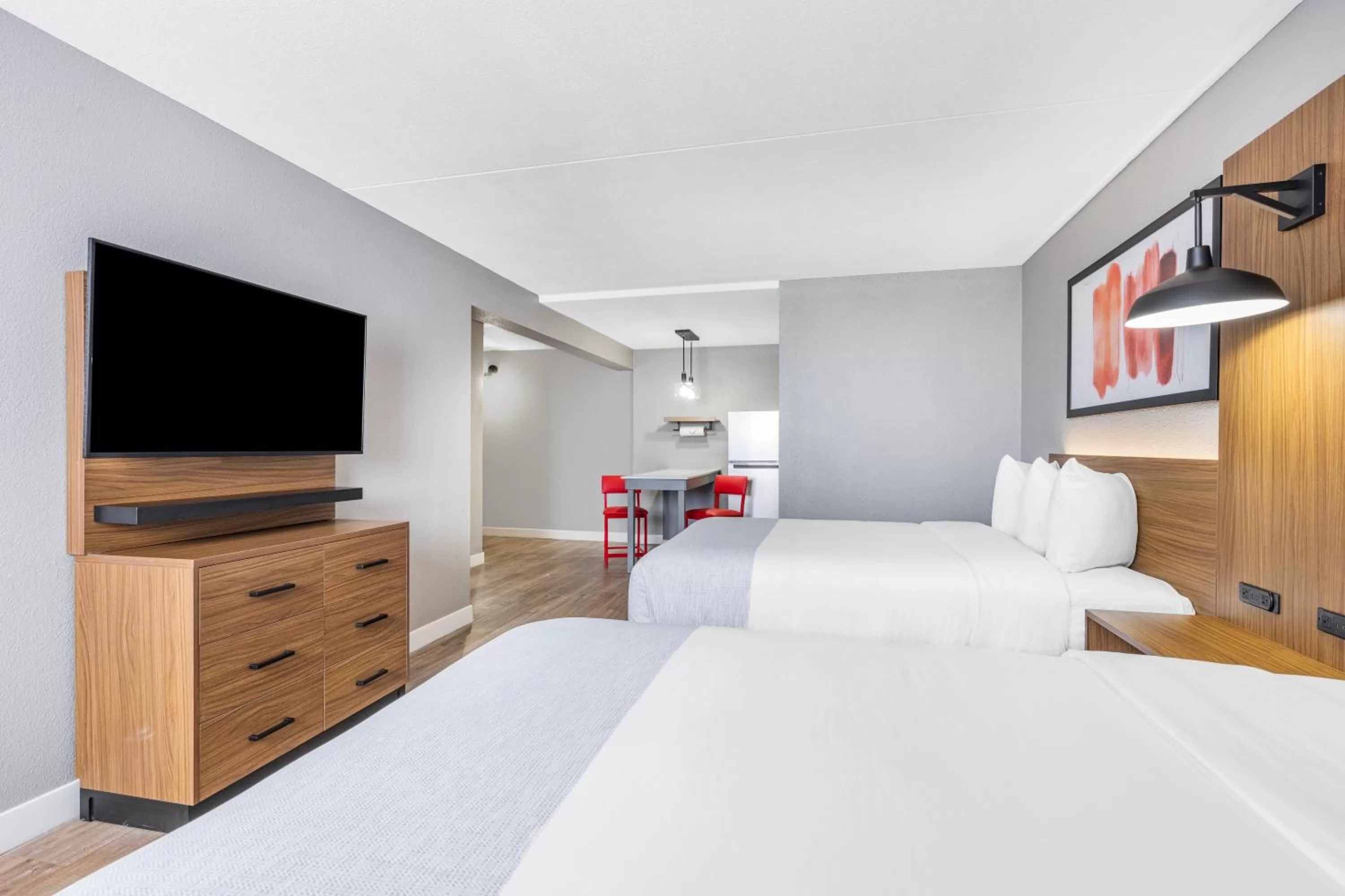 Bedroom, Bed in Hawthorn Extended Stay by Wyndham Wichita Airport