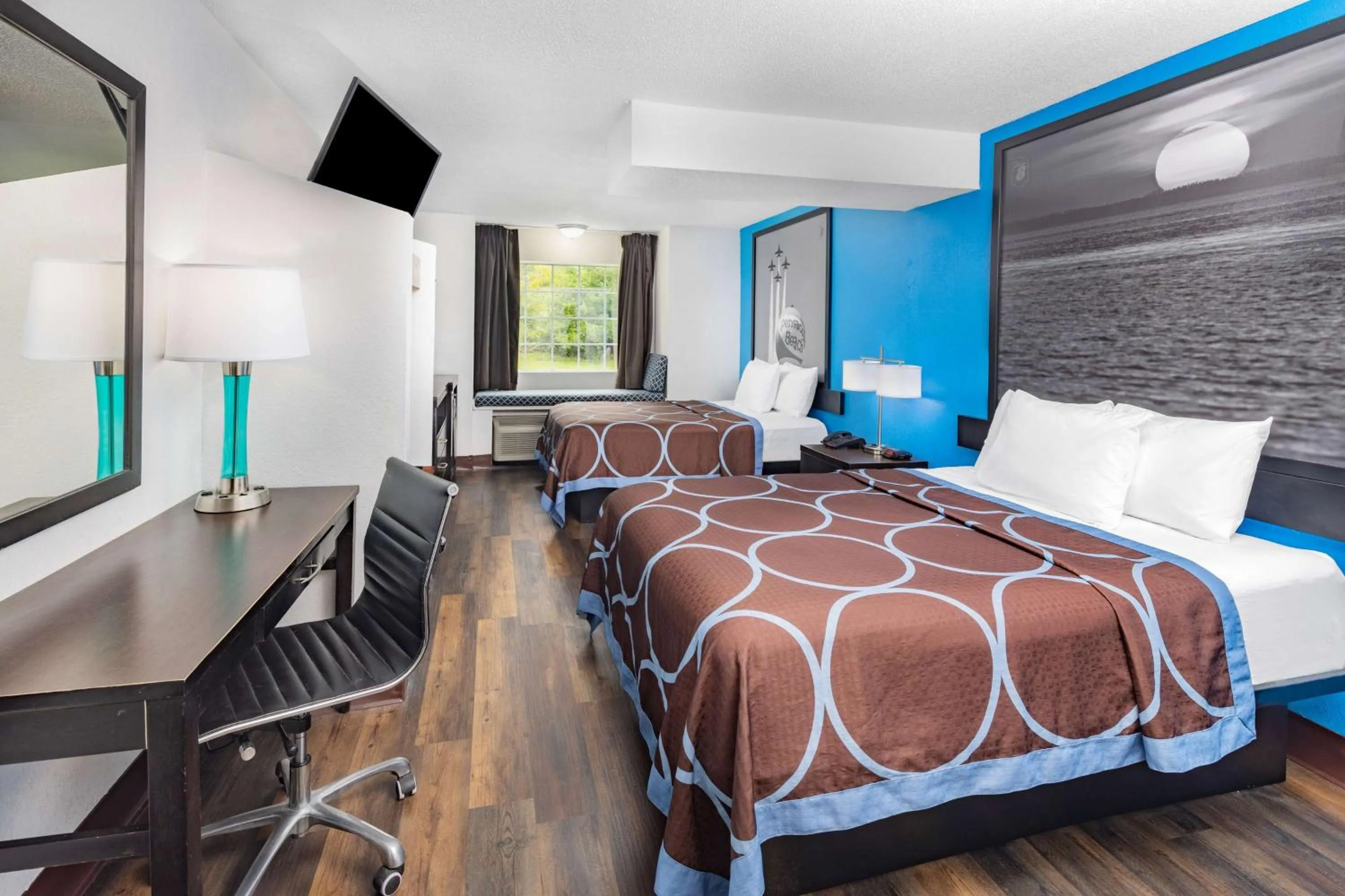 Bed in Super 8 by Wyndham Pensacola