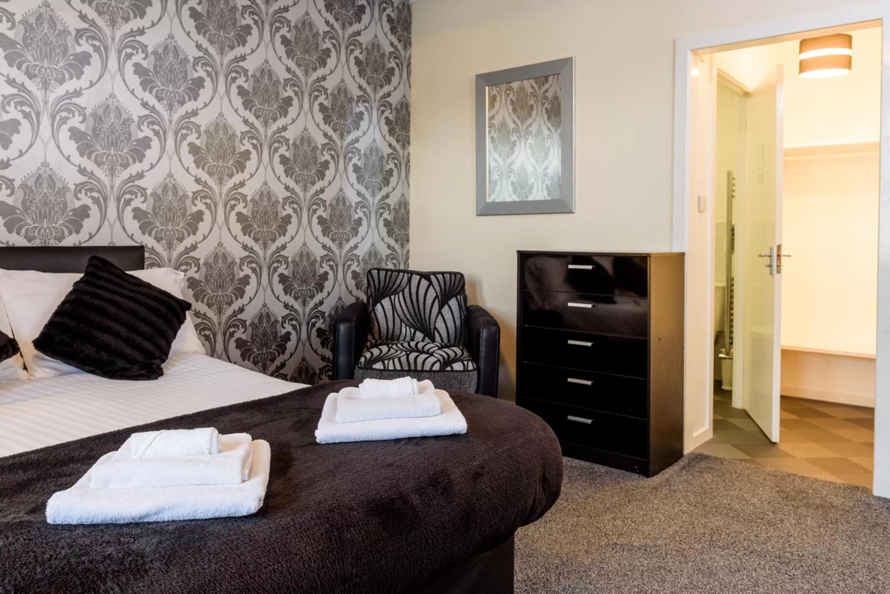 Bed in The Crown Hotel