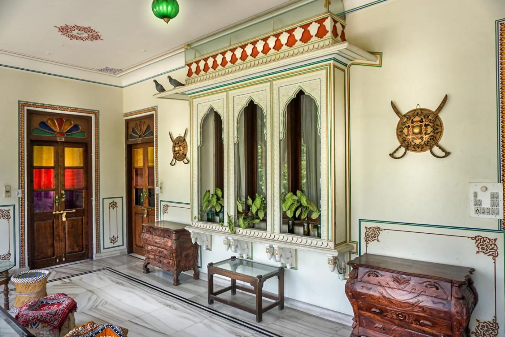 Balcony/Terrace in Krishna Palace - A Heritage Boutique Hotel
