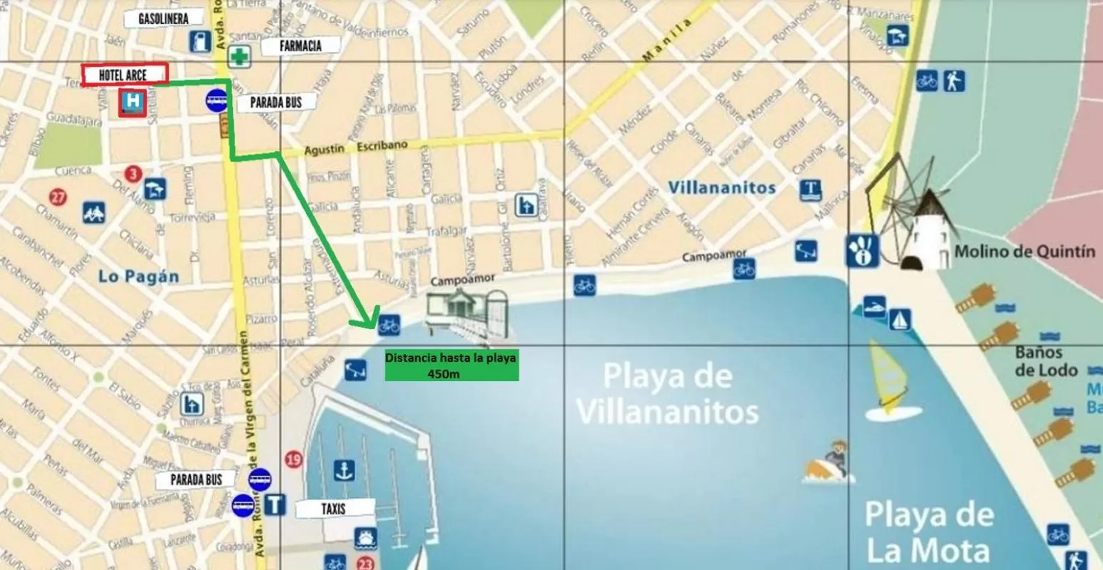 Floor Plan in Hotel Arce