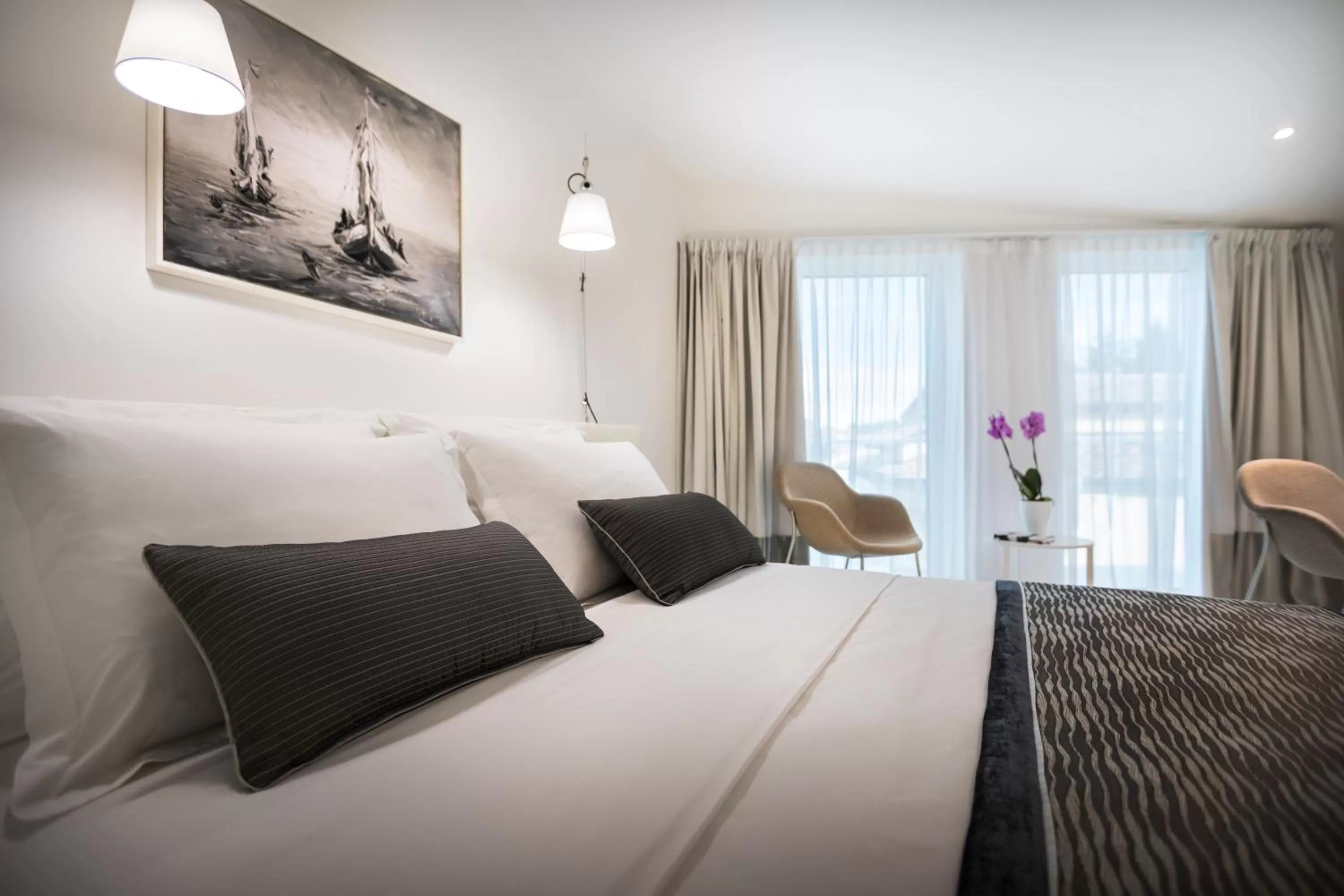 Bedroom, Bed in RIVALMARE BEACH Boutique Hotel