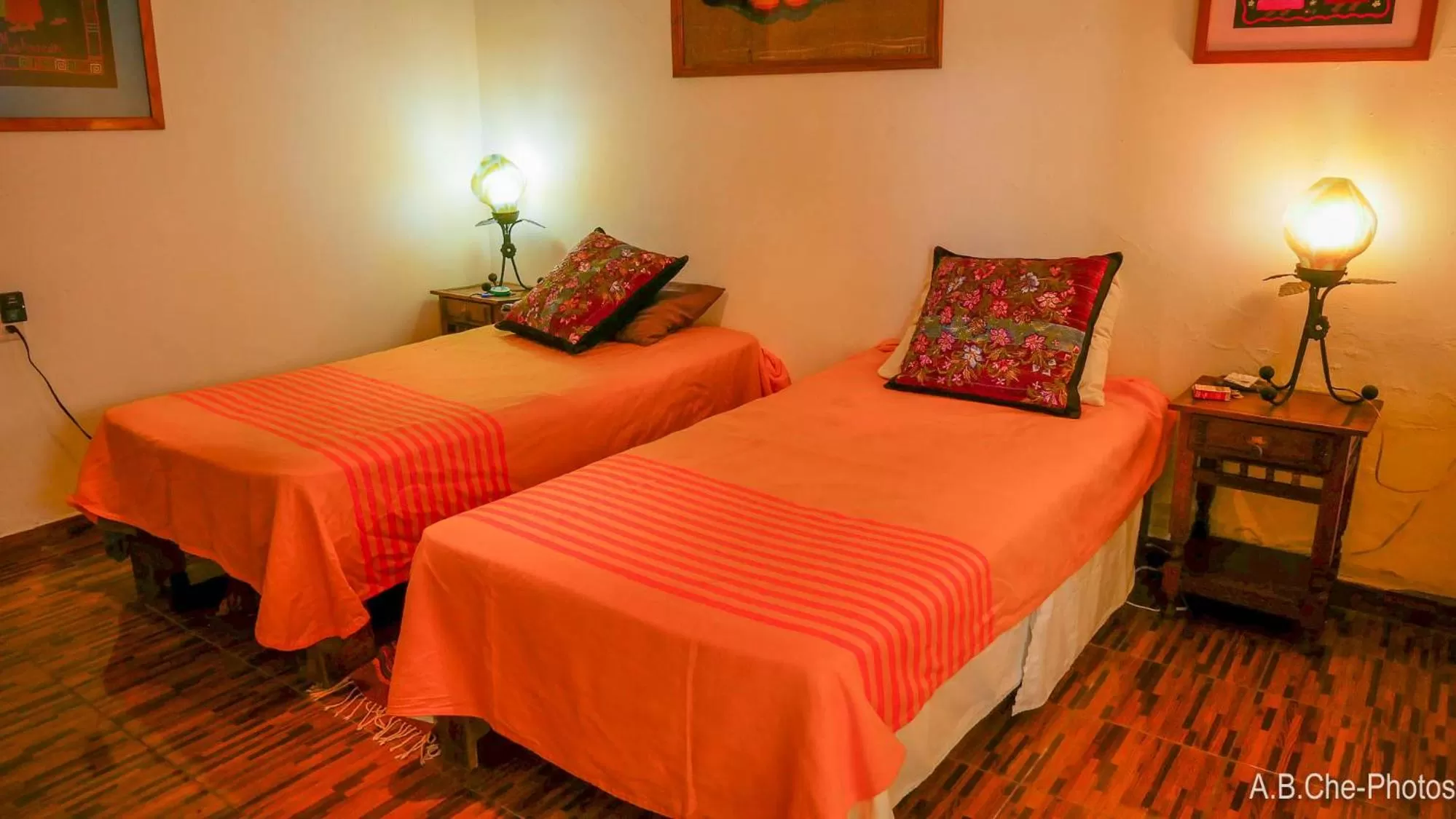Bedroom, Bed in Casona Rosa B&B, Morelia