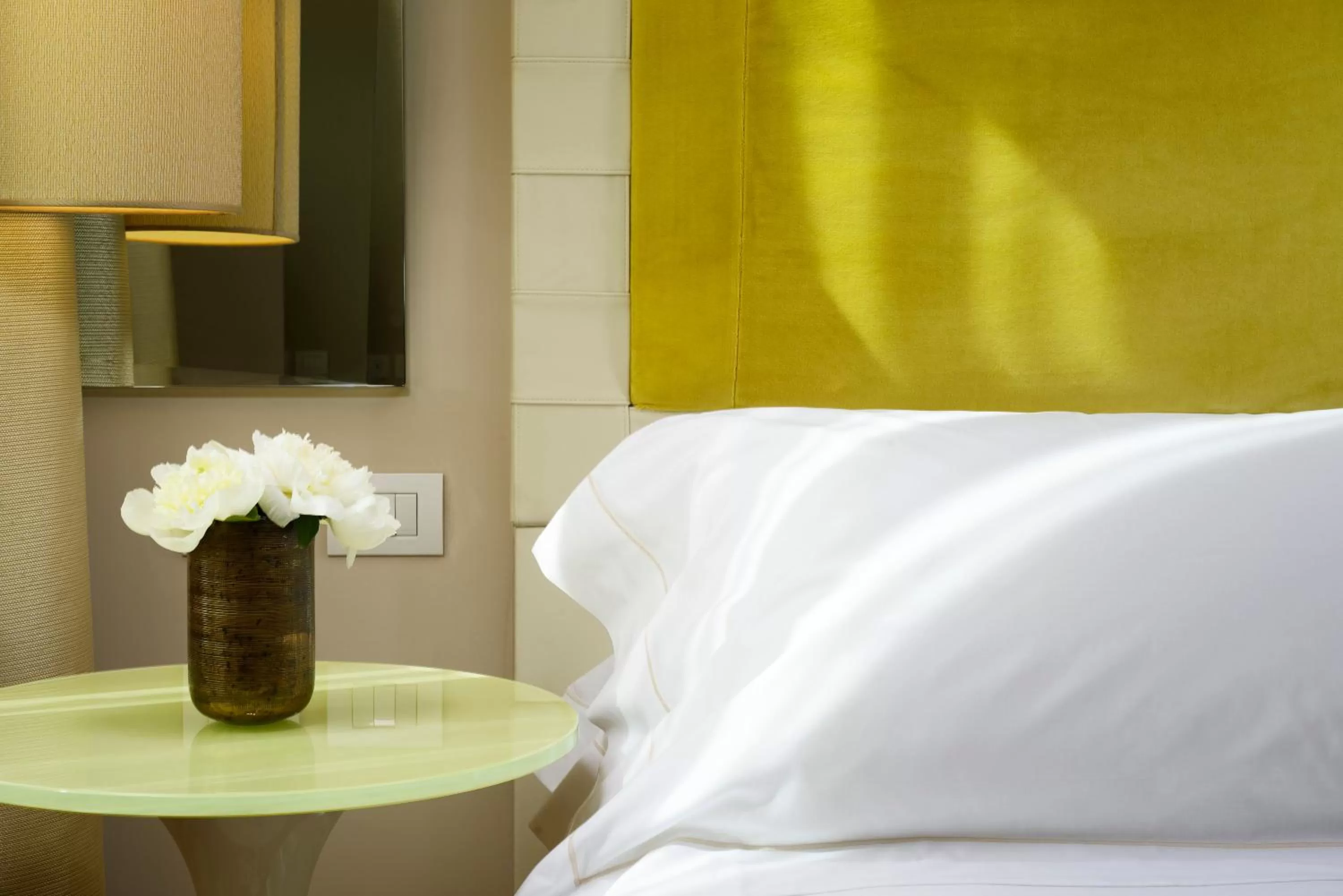 Decorative detail, Bed in Grand Hotel Minerva