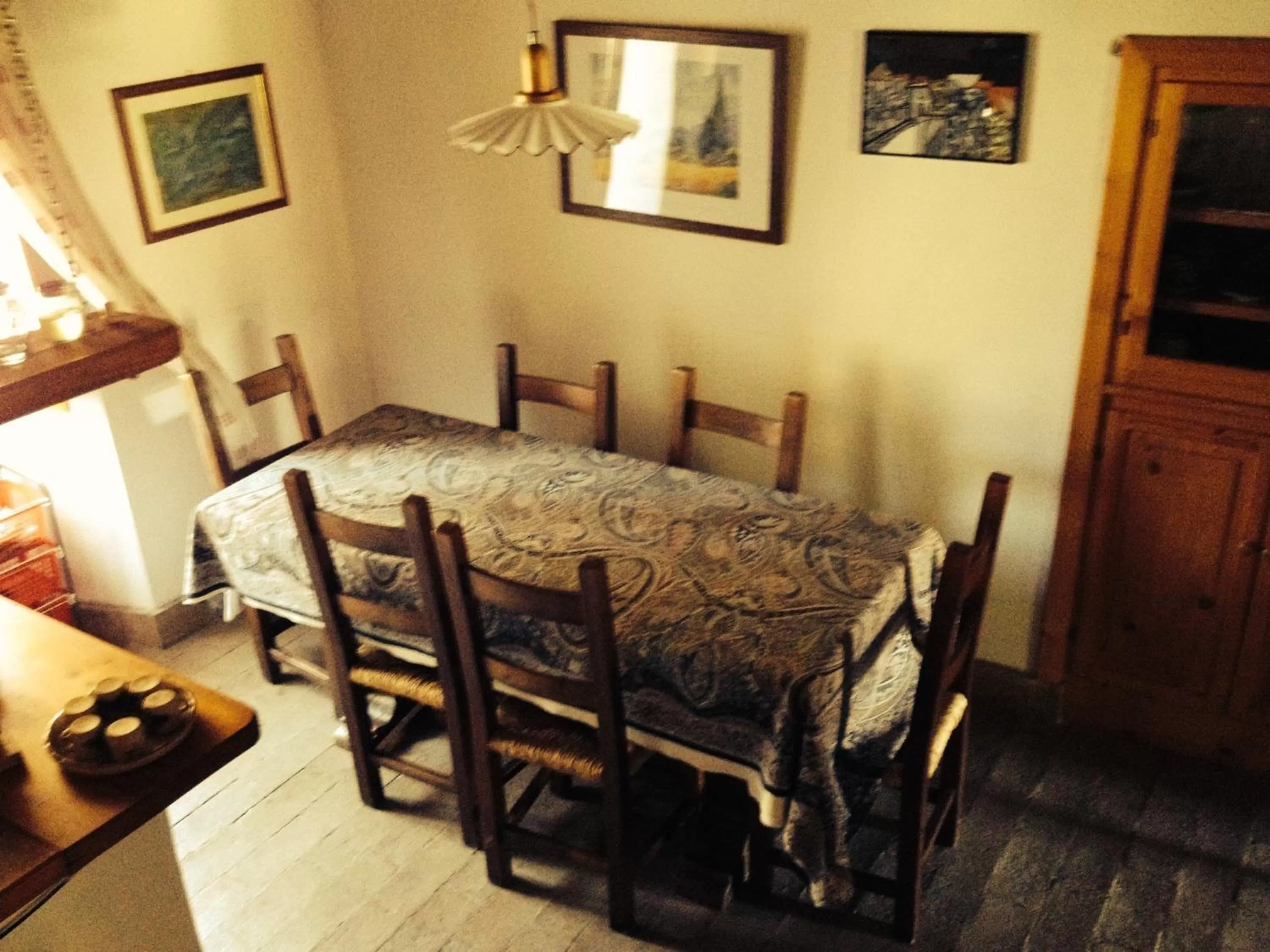 Dining area in Civita B&B