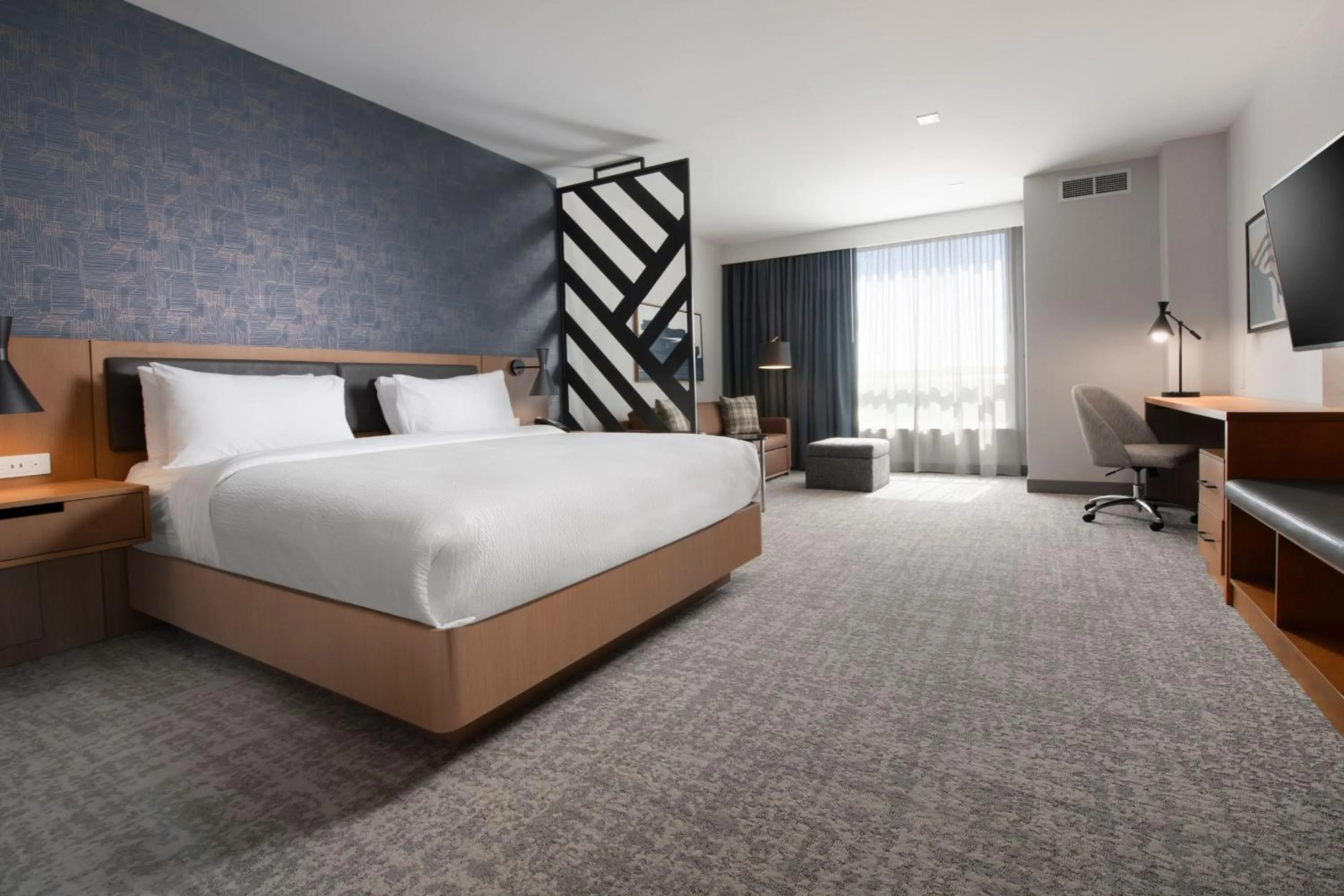 Bedroom, Bed in Residence Inn by Marriott St Louis Clayton